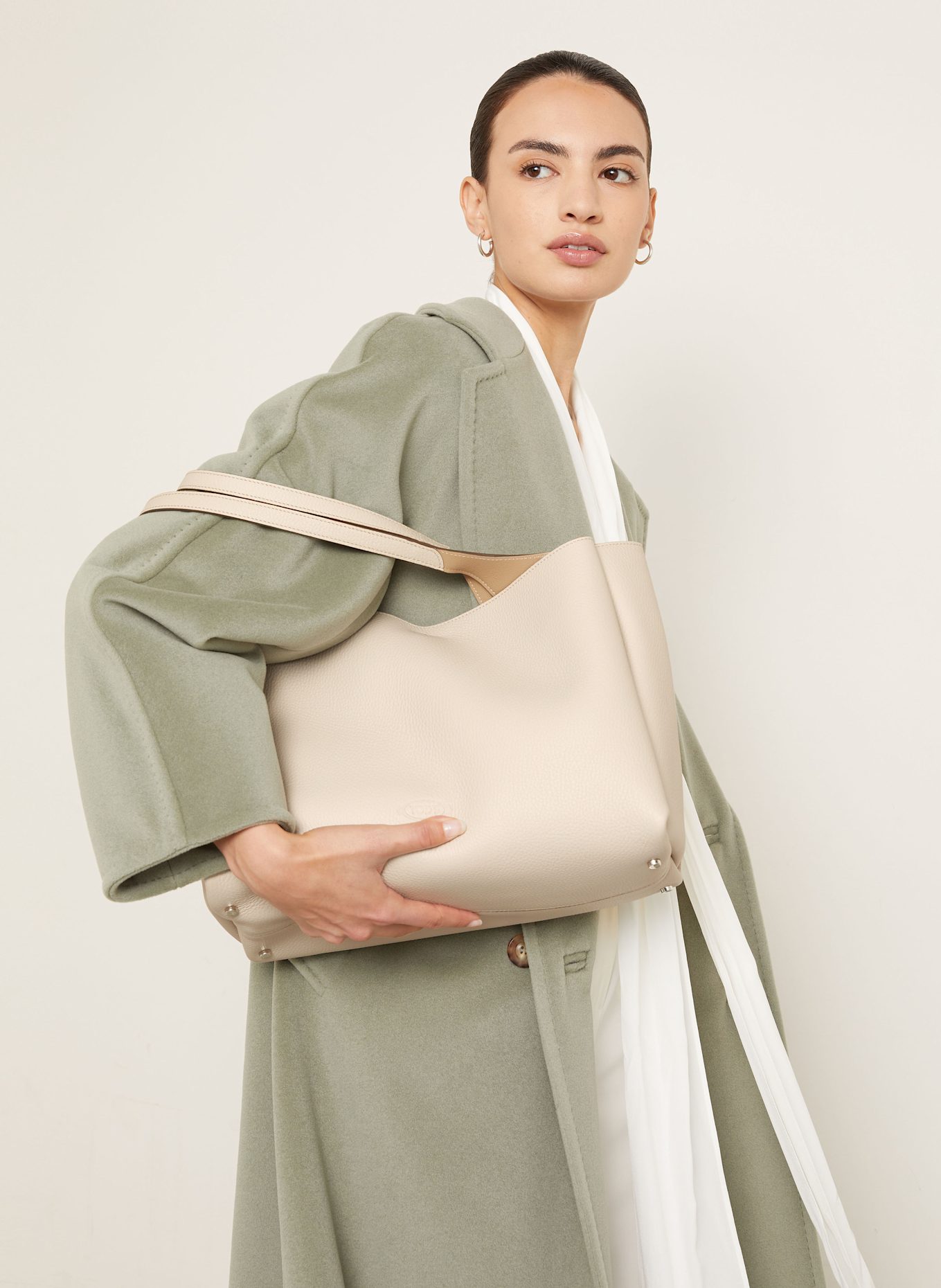 TOD'S Torba shopper: KREMOWY