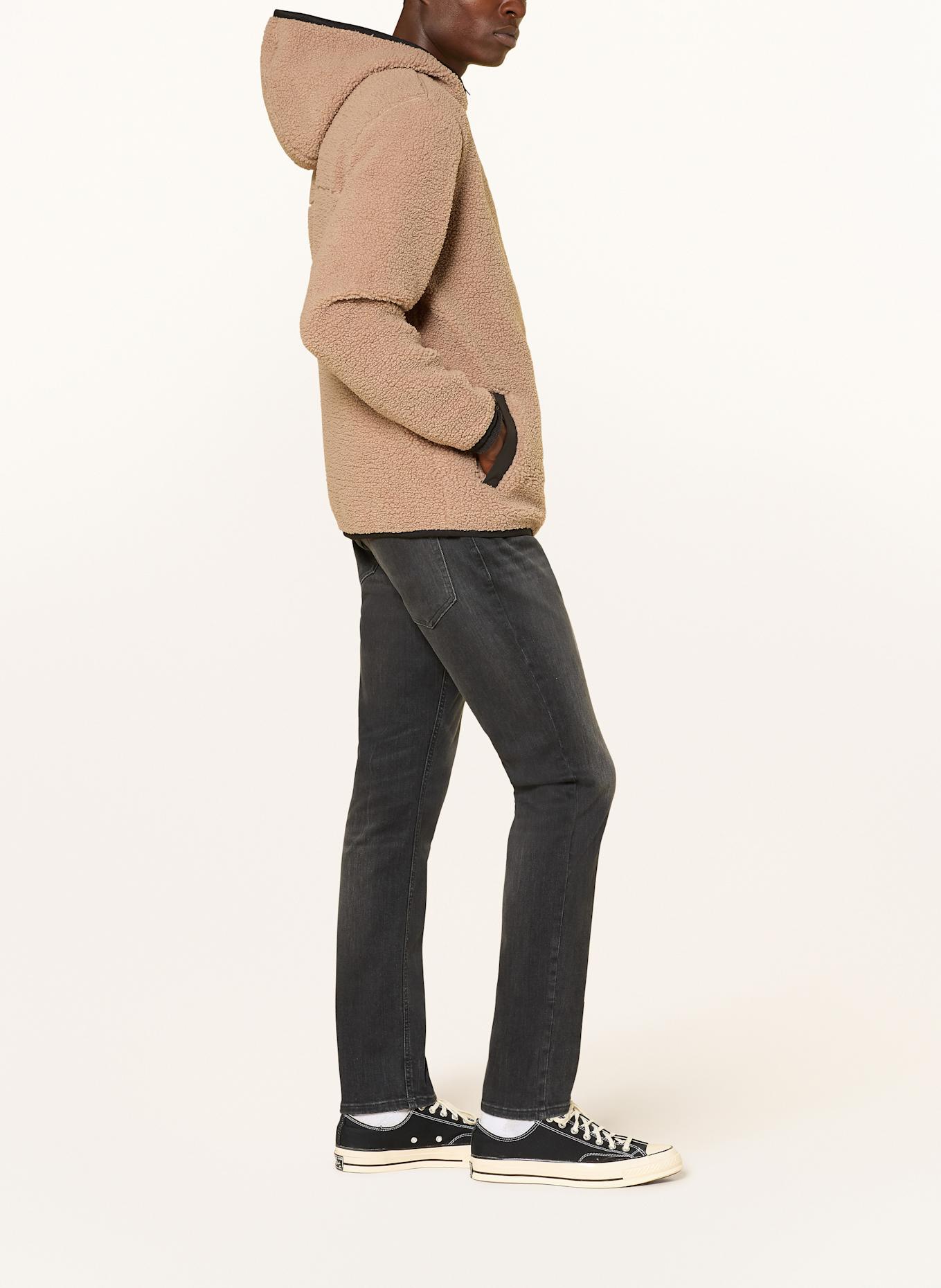 TOMMY JEANS Teddyfell-Jacke: HELLBRAUN