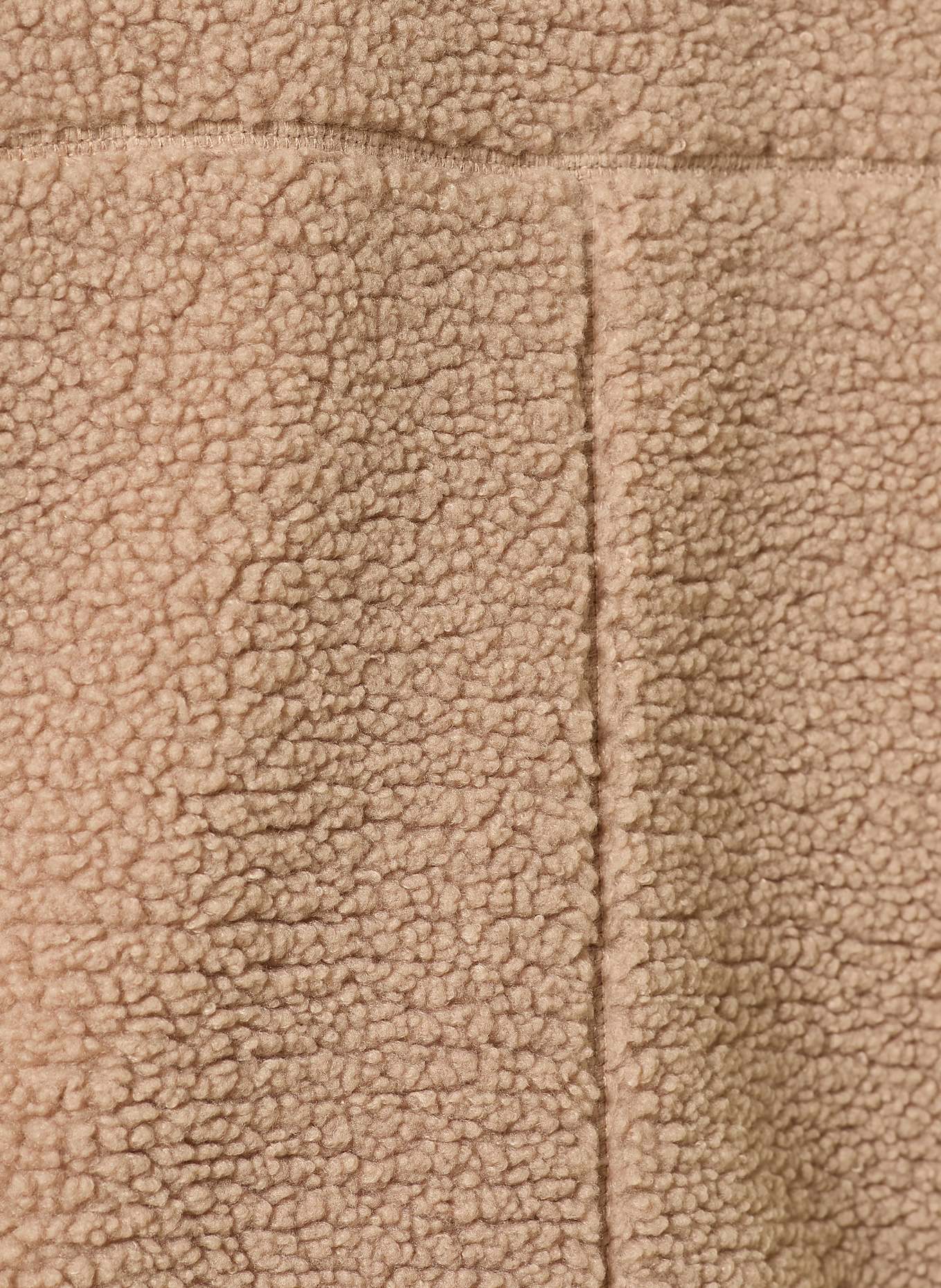 TOMMY JEANS Teddyfell-Jacke: HELLBRAUN