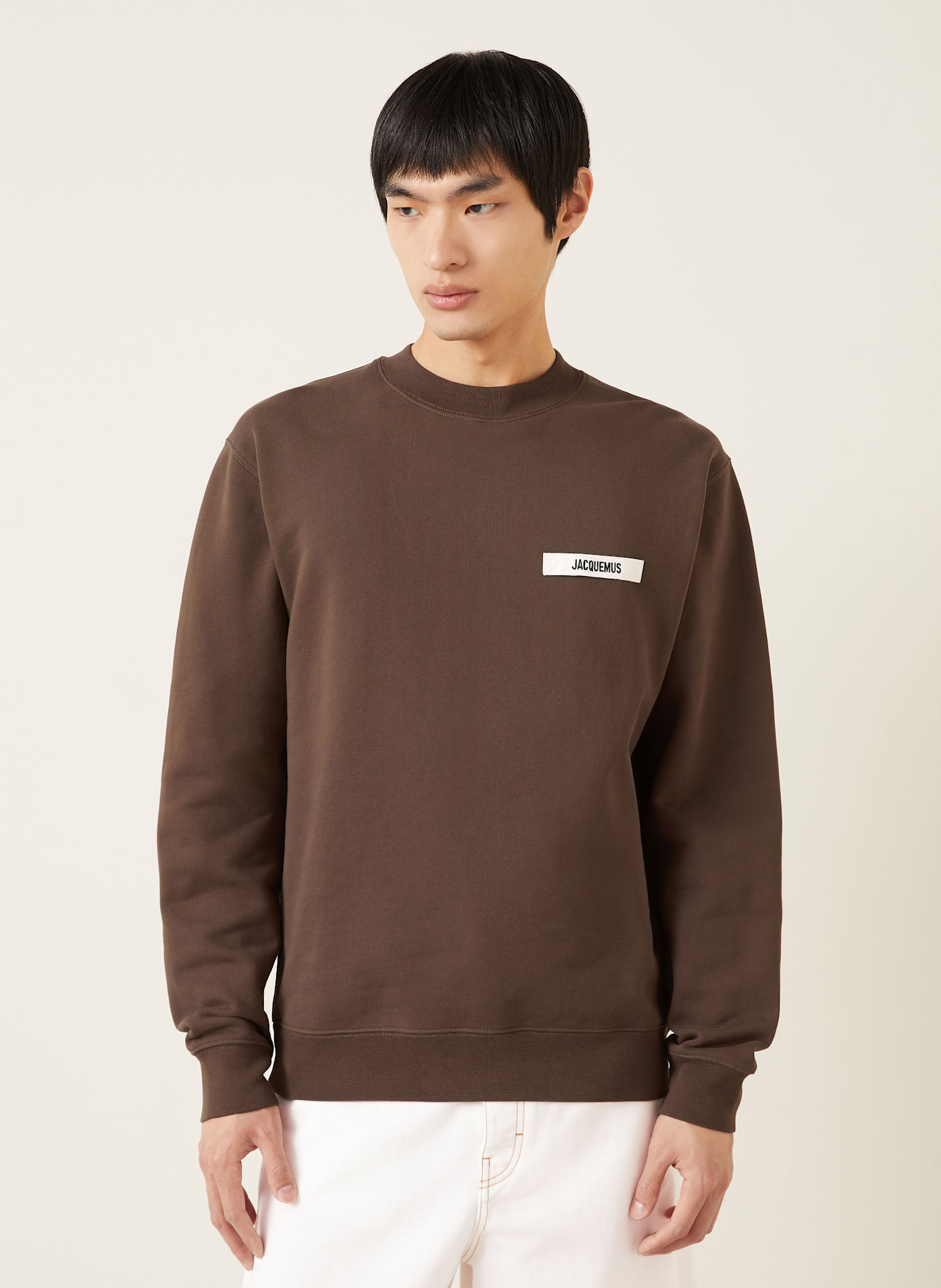 JACQUEMUS Sweatshirt LE SWEATSHIRT GROS GRAIN: BRAUN