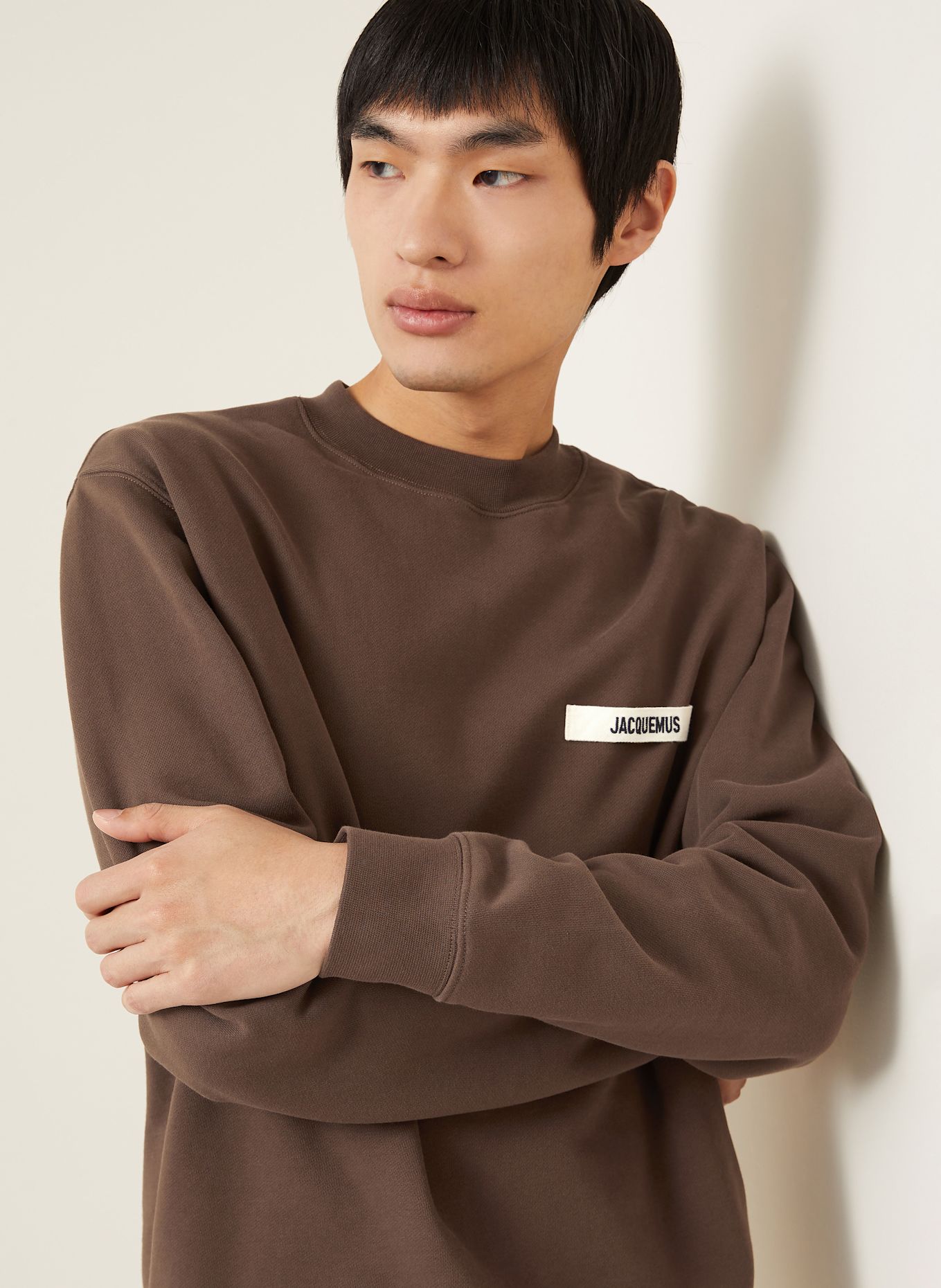 JACQUEMUS Sweatshirt LE SWEATSHIRT GROS GRAIN: BRAUN