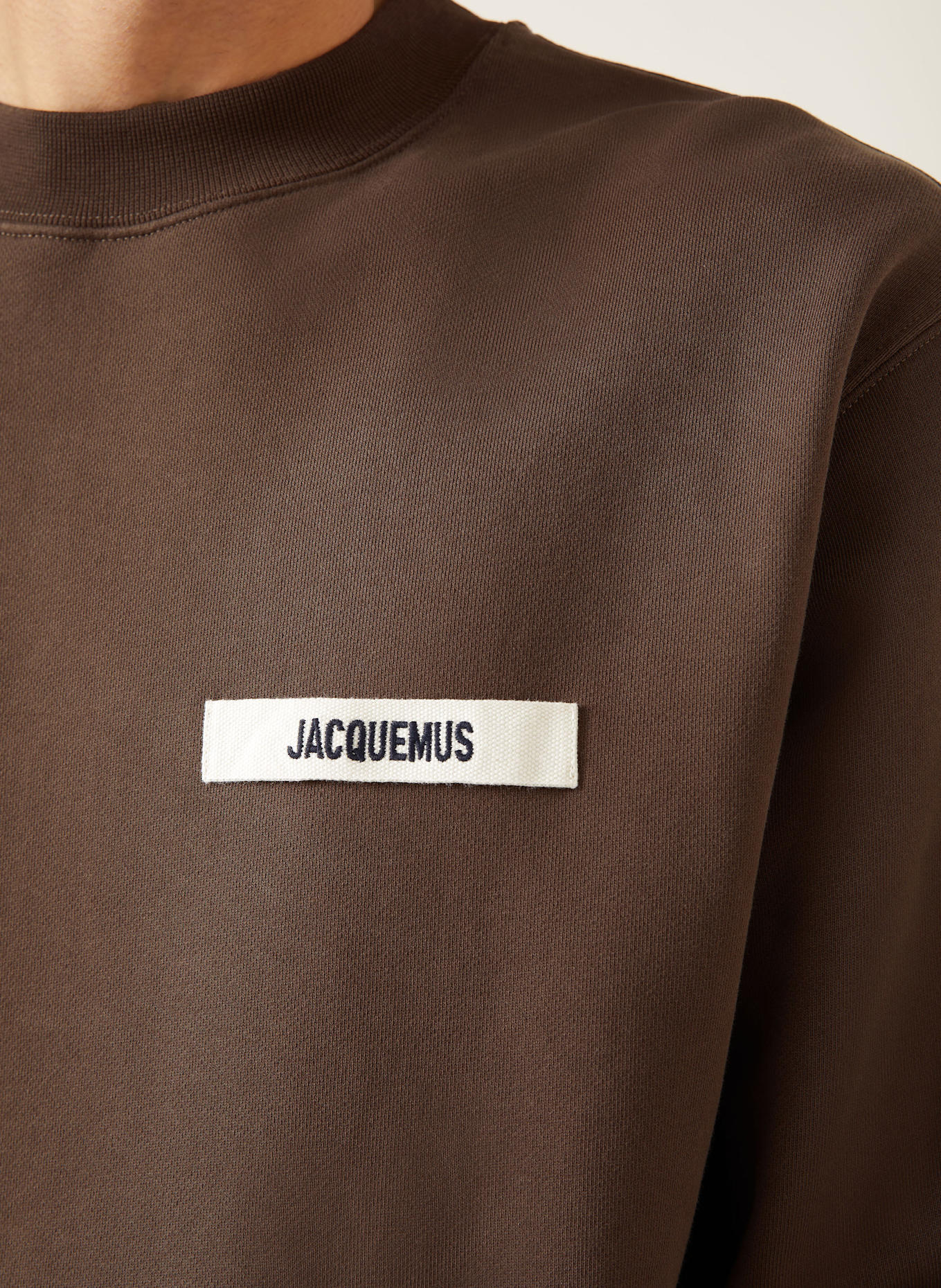 JACQUEMUS Sweatshirt LE SWEATSHIRT GROS GRAIN: BRAUN