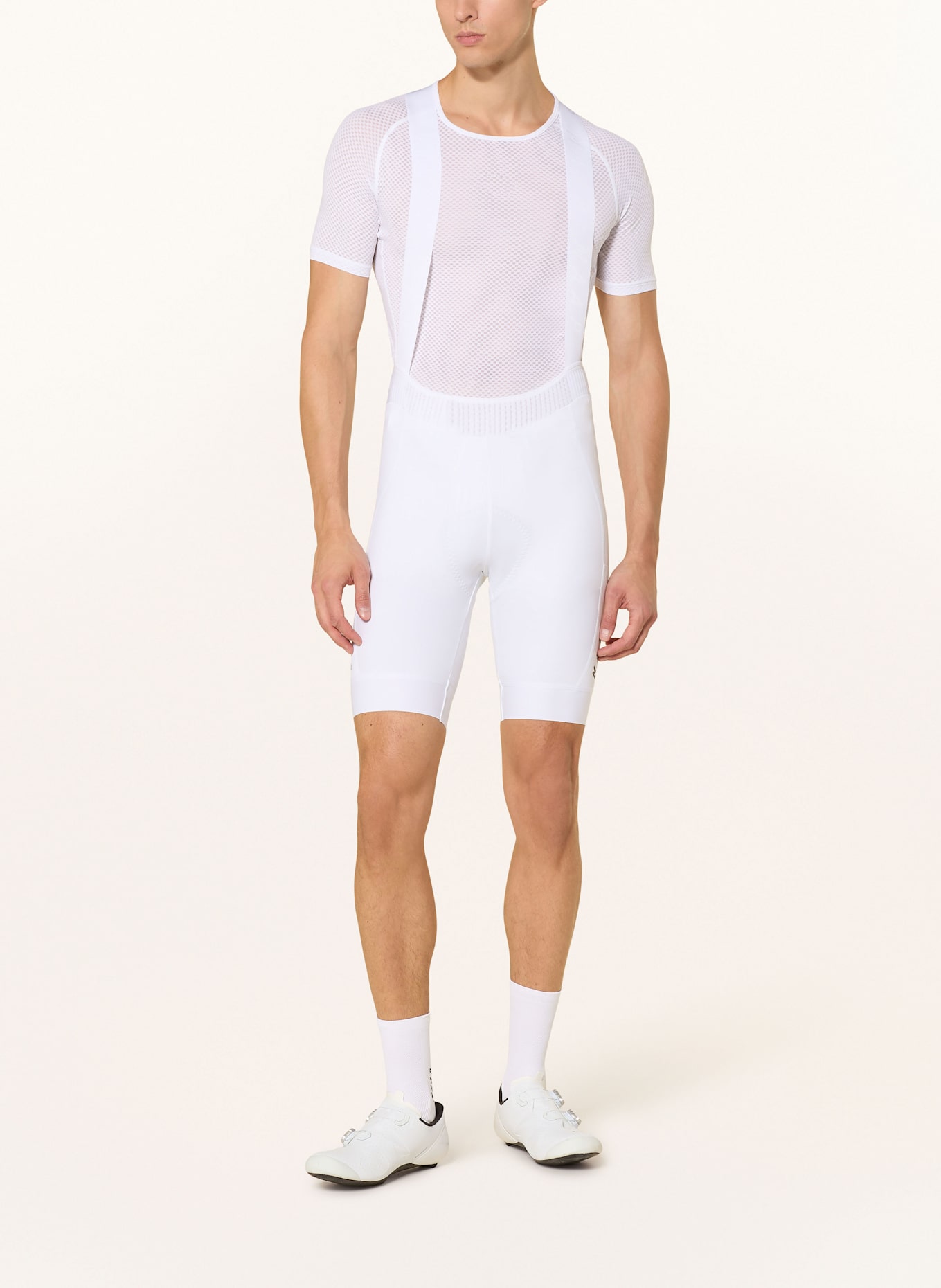 MAAP TEAM BIB EVO CARGO cycling shorts with straps and padded insert: WHITE