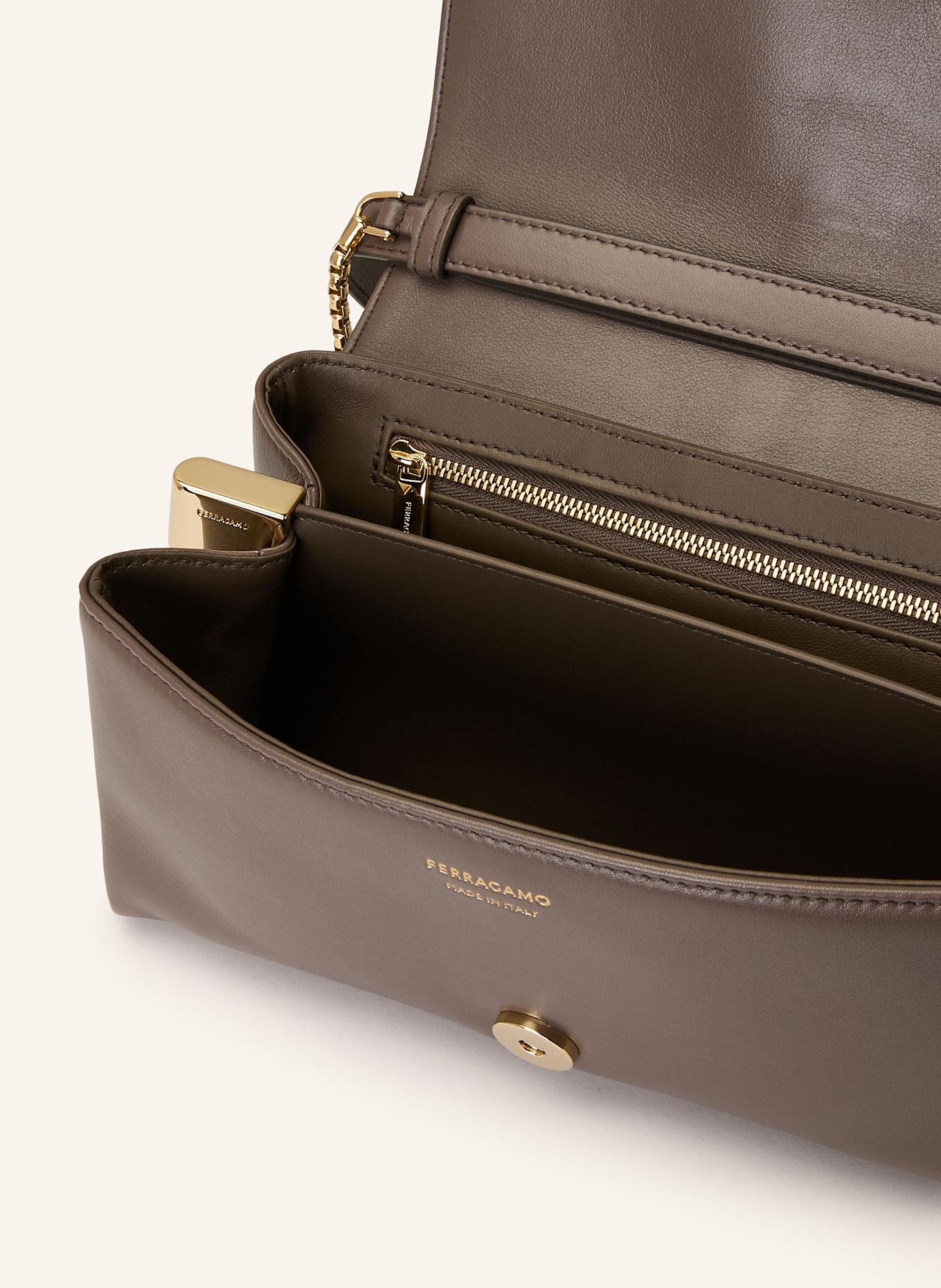 FERRAGAMO Umhängetasche SIENA: GRAU