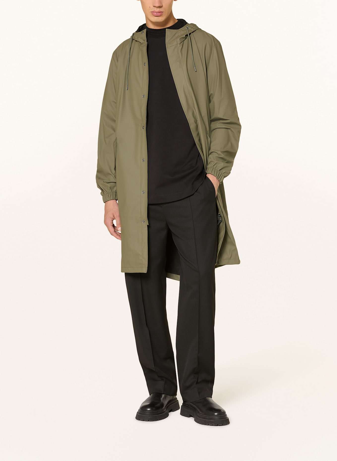 RAINS Rain jacket: DARK GREEN