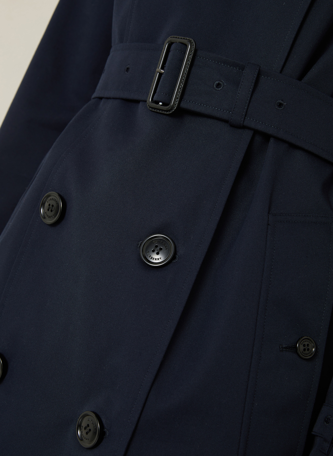 BURBERRY Trench coat: DARK BLUE