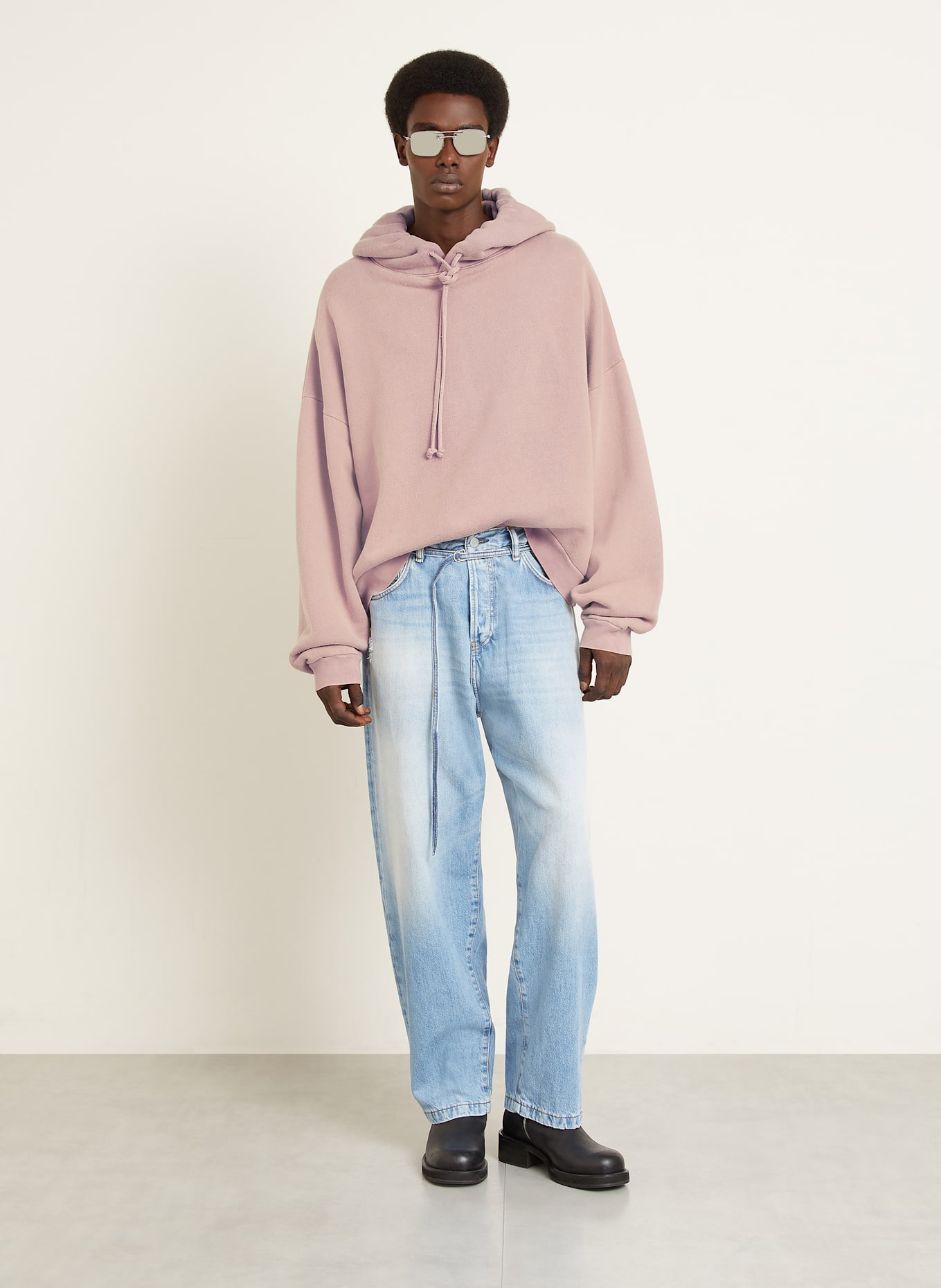 Acne Studios Oświadczenie o Dostępności oversize: BLADORÓŻOWY
