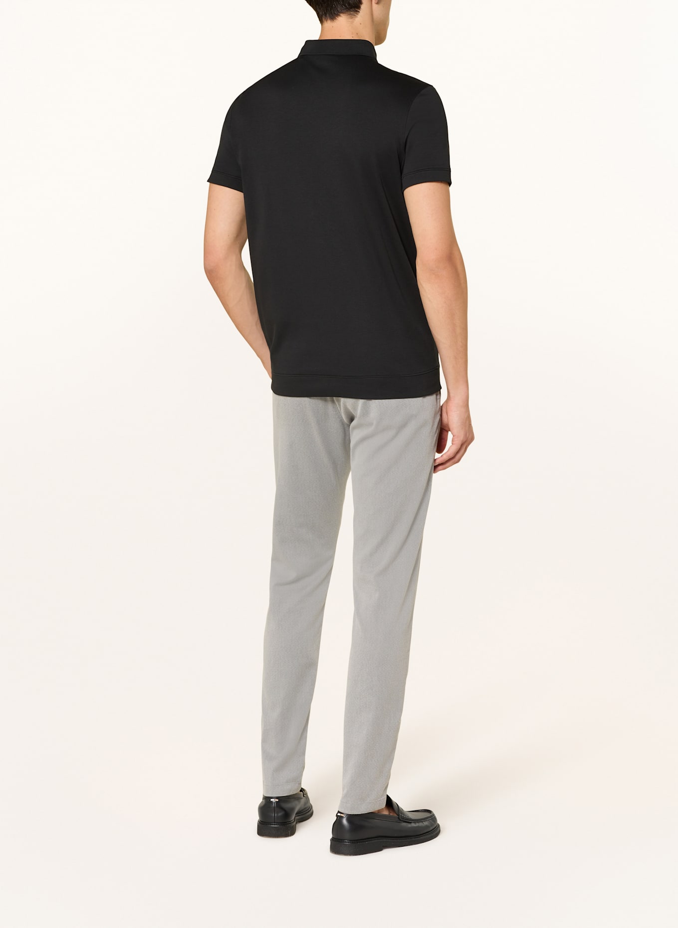 RAGMAN Koszulka polo z dżerseju: CZARNY