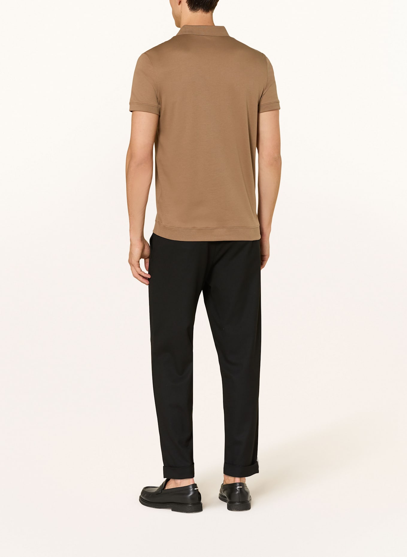 RAGMAN Jersey-Poloshirt: BRAUN