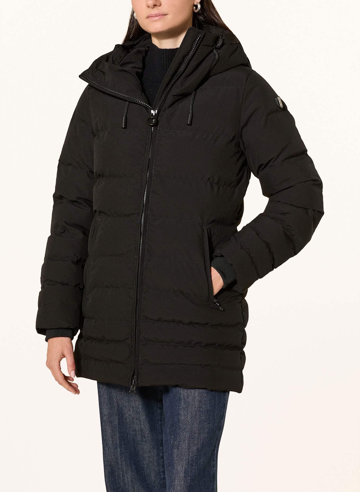 WELLENSTEYN Steppjacke CORDOBA mit DUPONT™ SORONA®-Isolierung: SCHWARZ