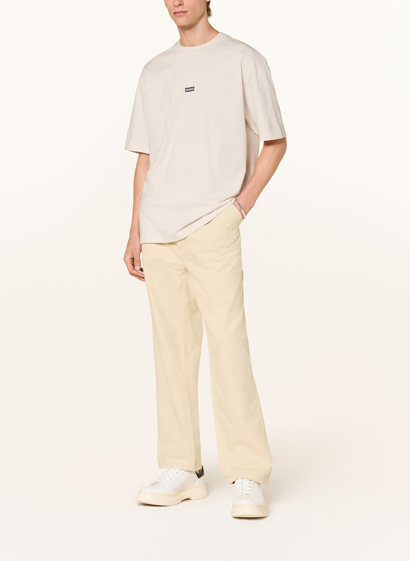 HUGO BLUE T-shirt NALONO: ECRU