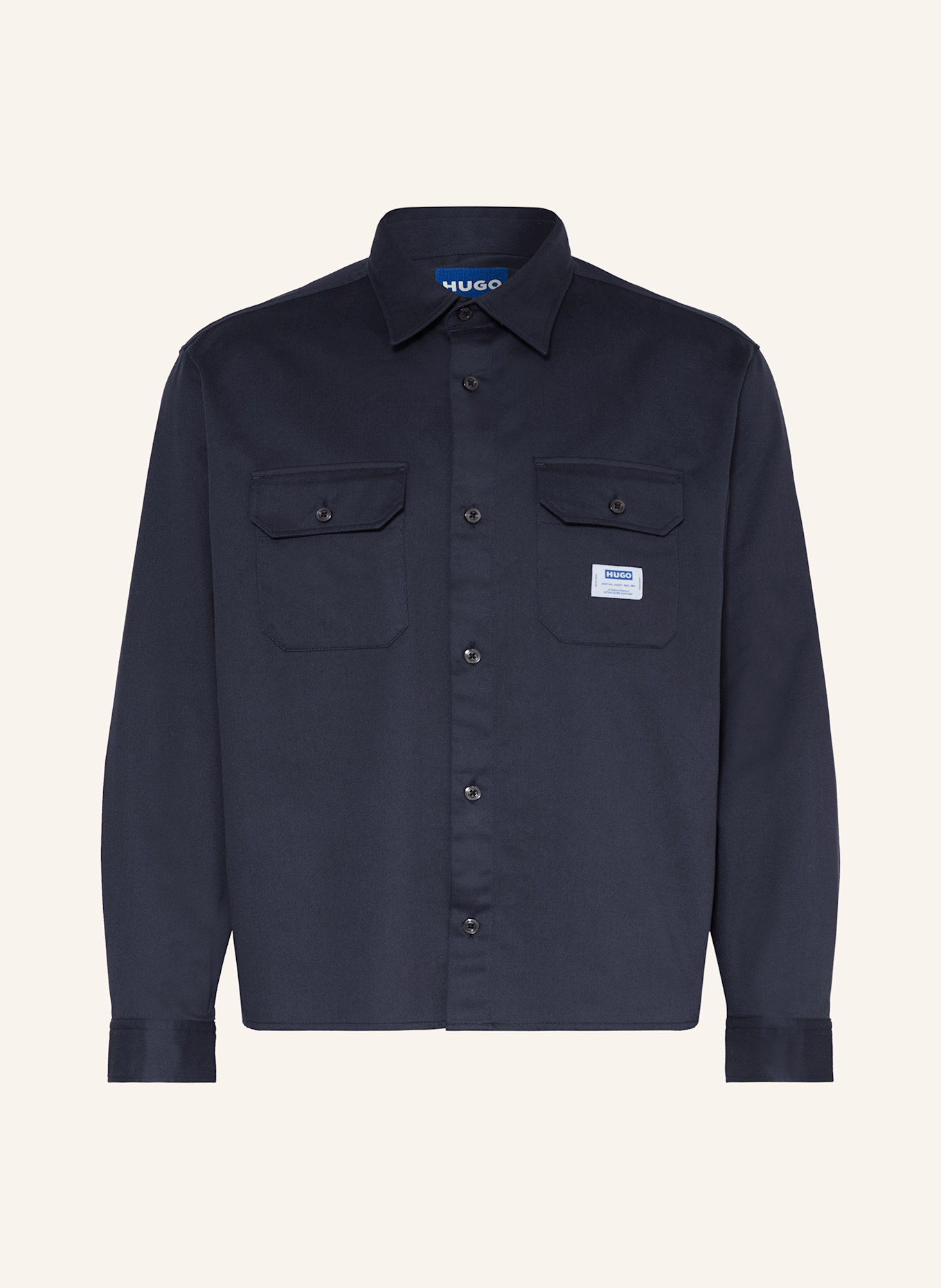 HUGO BLUE Overshirt EKYNONE: DARK BLUE