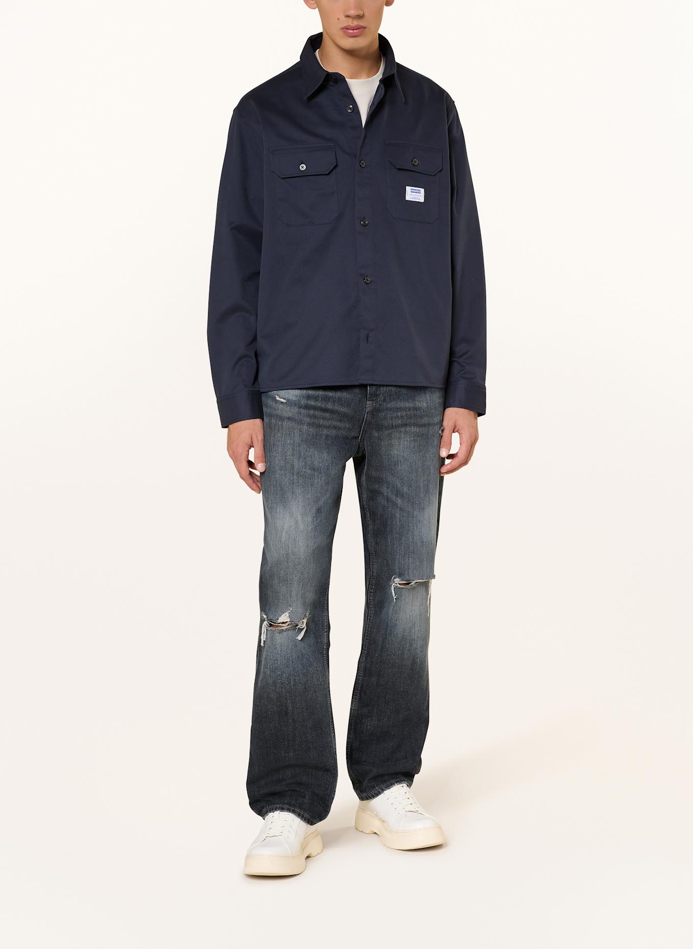 HUGO BLUE Overshirt EKYNONE: DARK BLUE