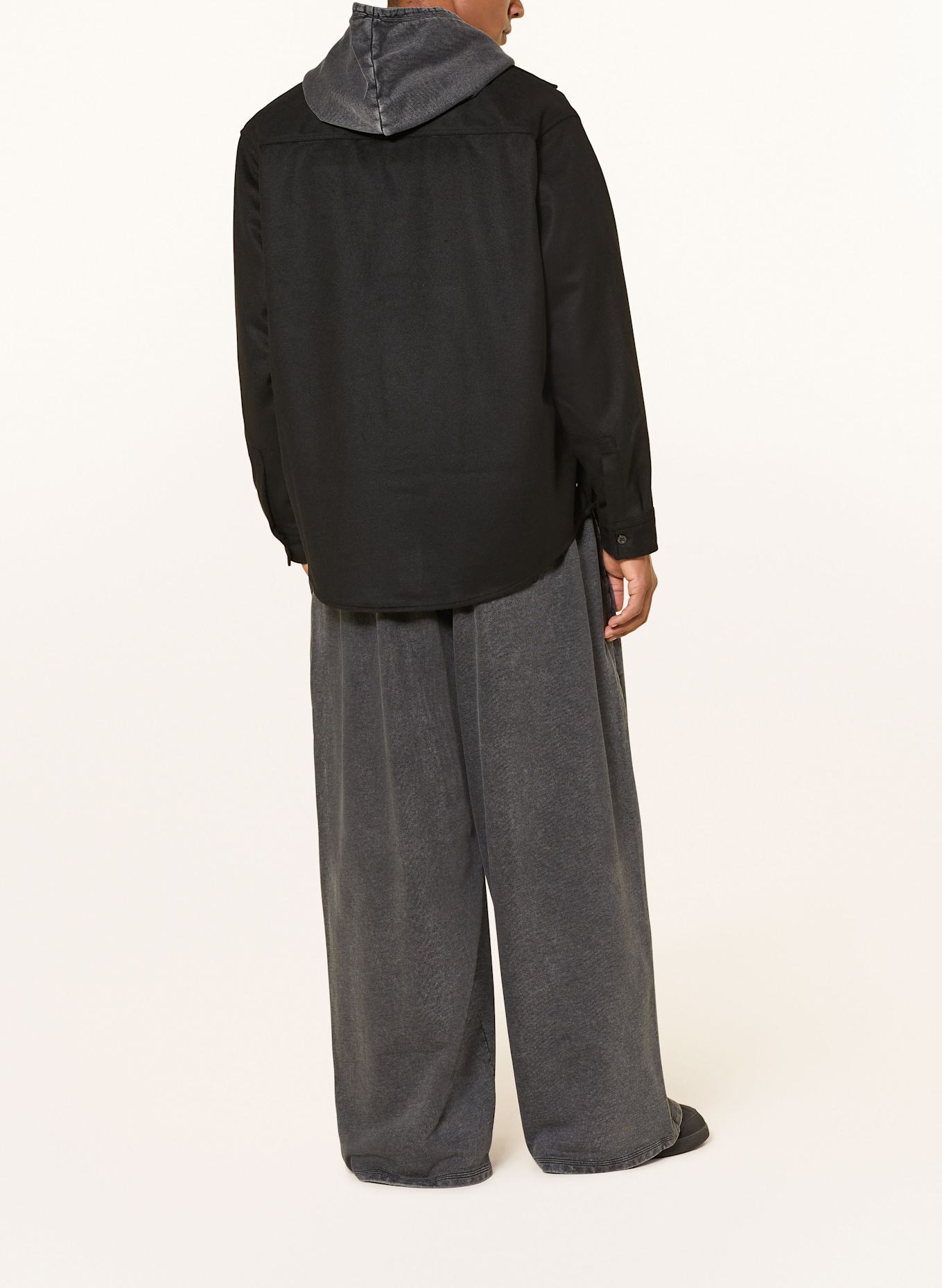 HUGO BLUE Overshirt EBOLT: BLACK