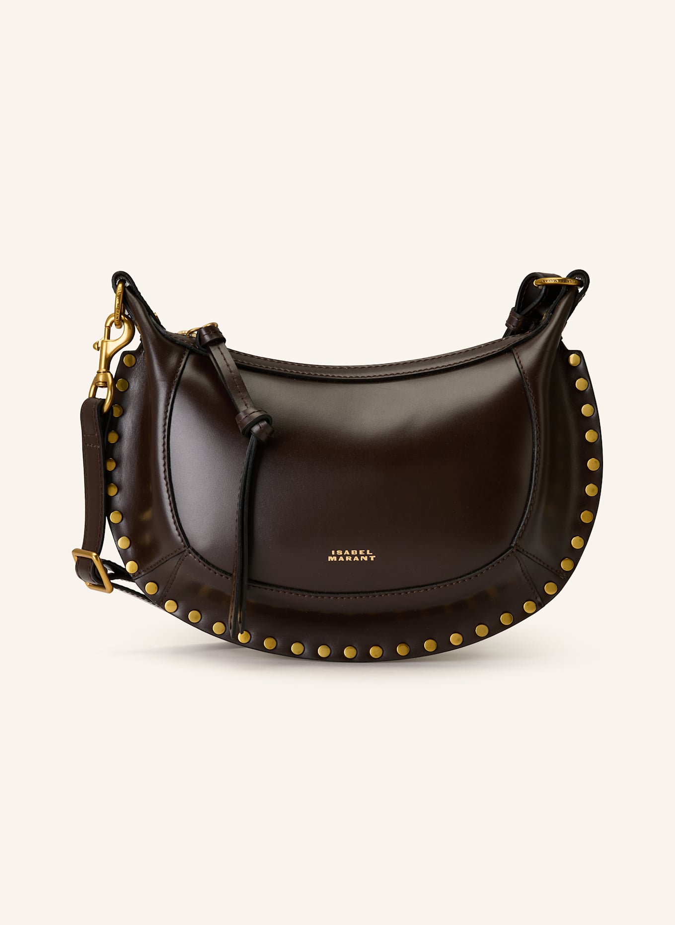 ISABEL MARANT Umhängetasche OSKAN MOON: DUNKELBRAUN