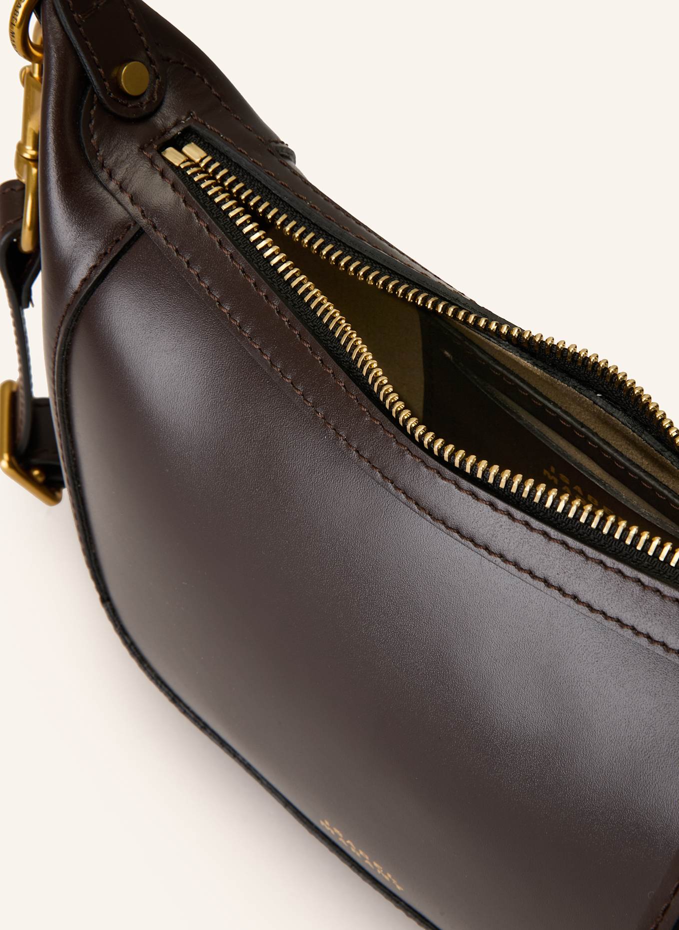 ISABEL MARANT Umhängetasche OSKAN MOON: DUNKELBRAUN