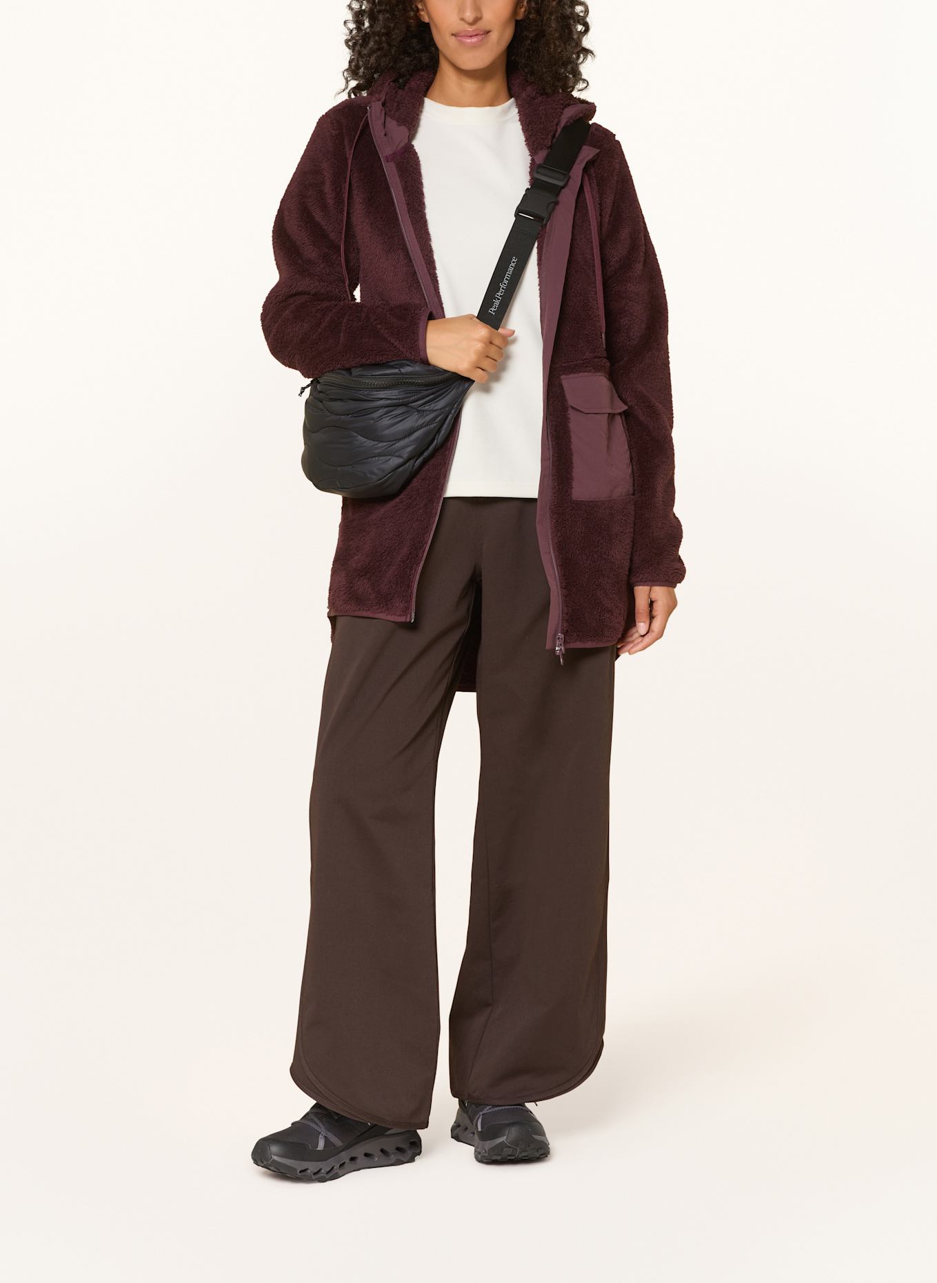 me°ru' Fleecejacke NUNAVUT: DUNKELLILA