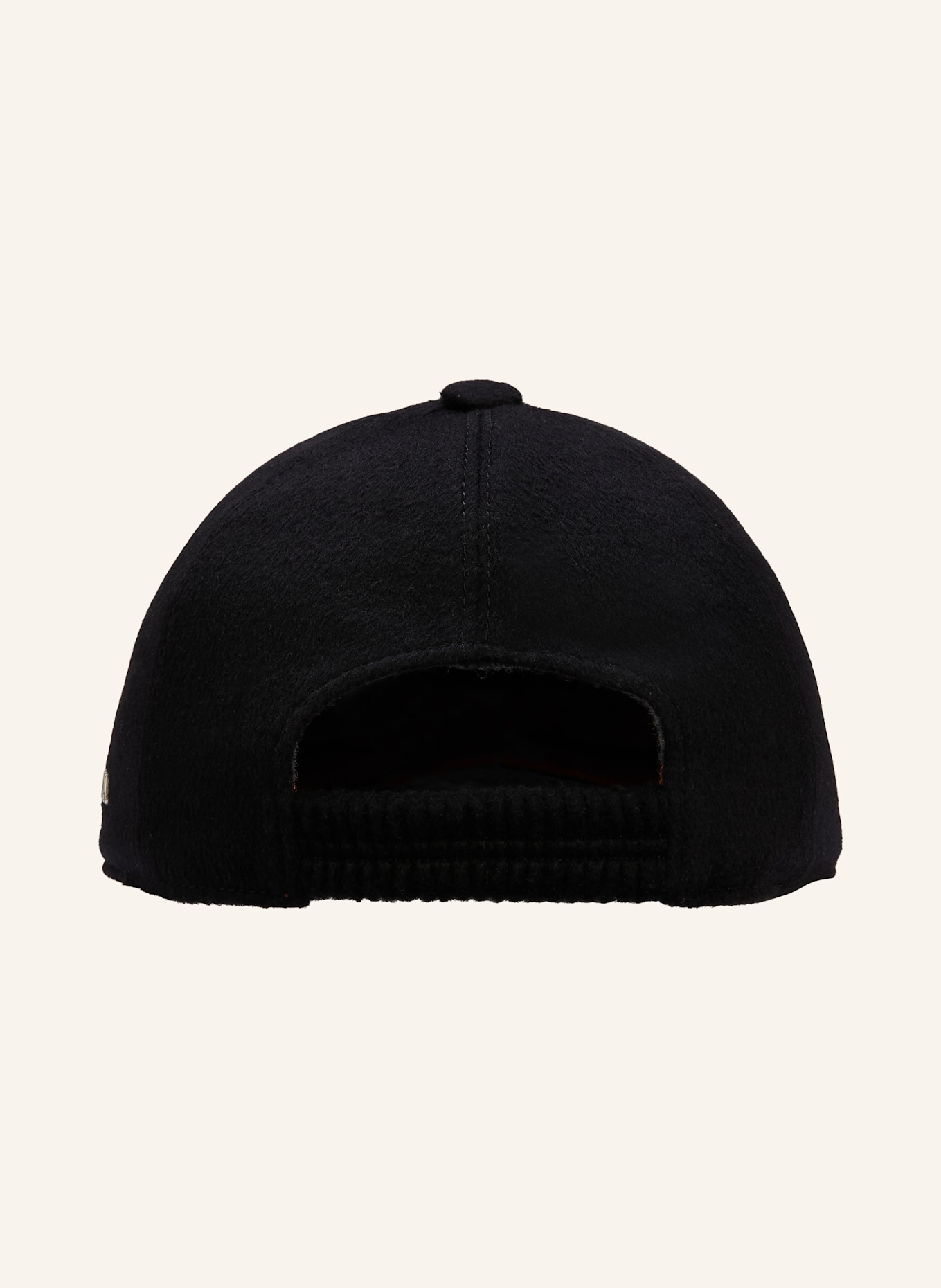 ZEGNA Flannel cap: BLACK
