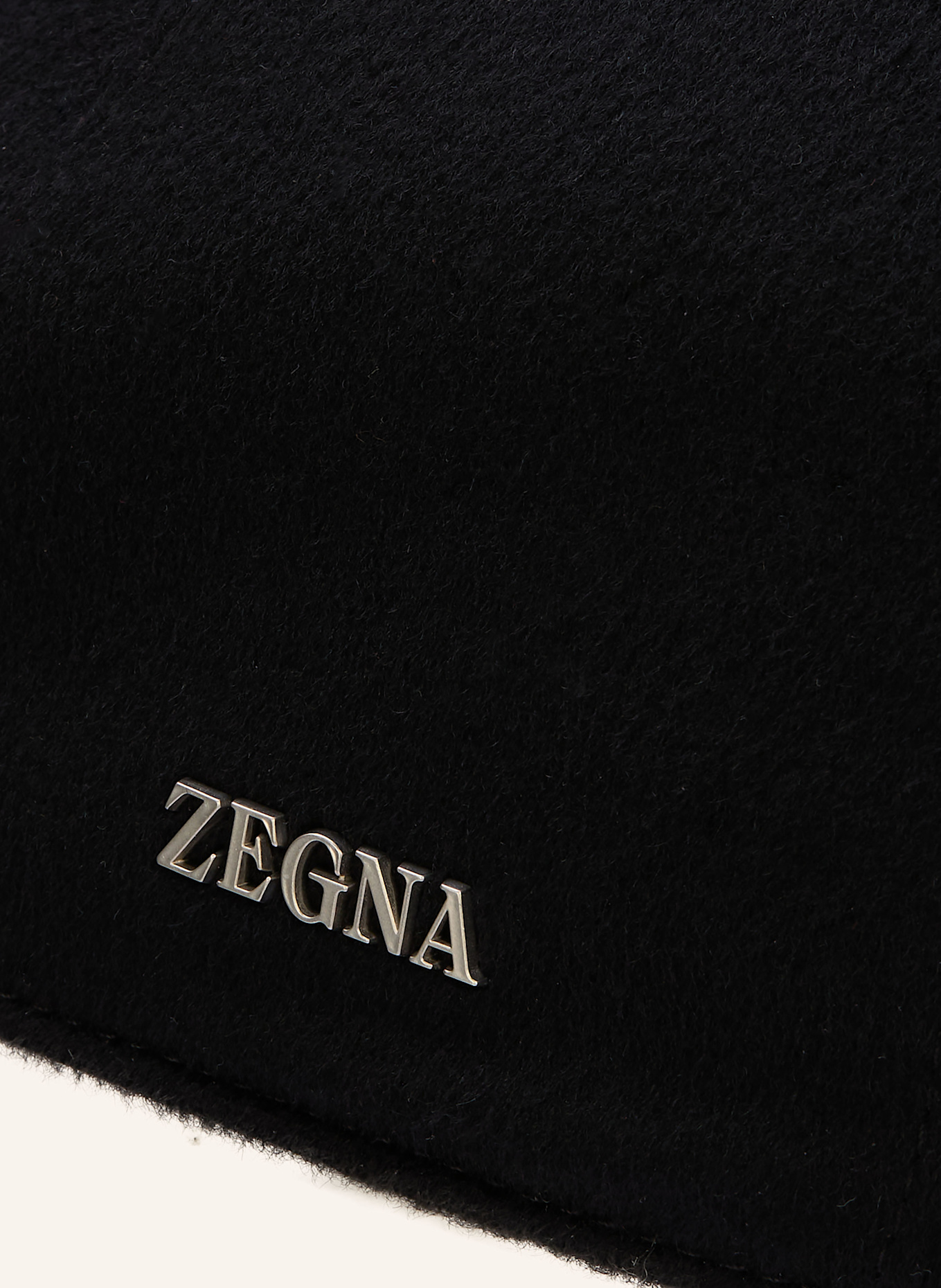 ZEGNA Flannel cap: BLACK