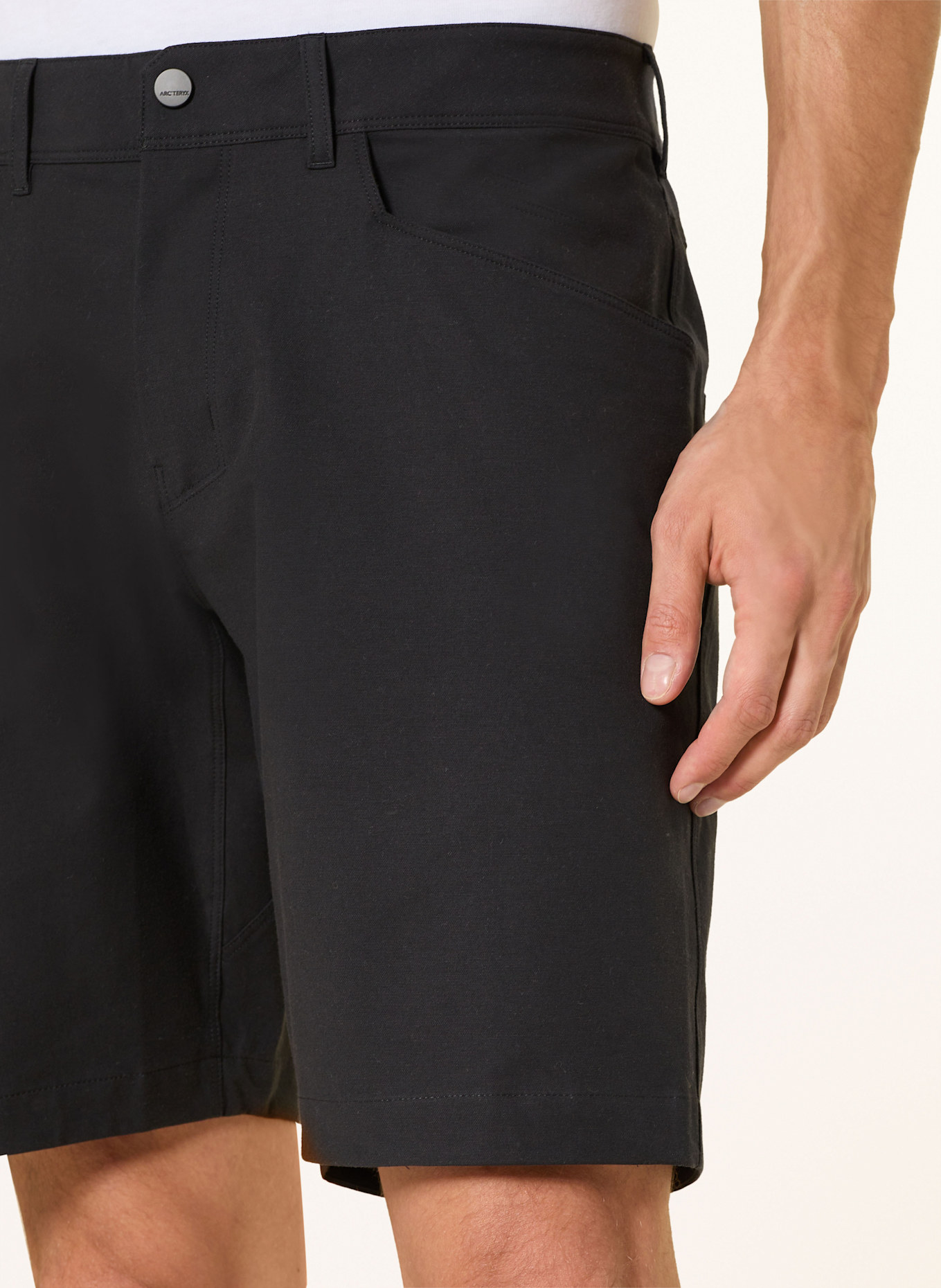 ARC'TERYX KRAGG COTTON trekking shorts: BLACK