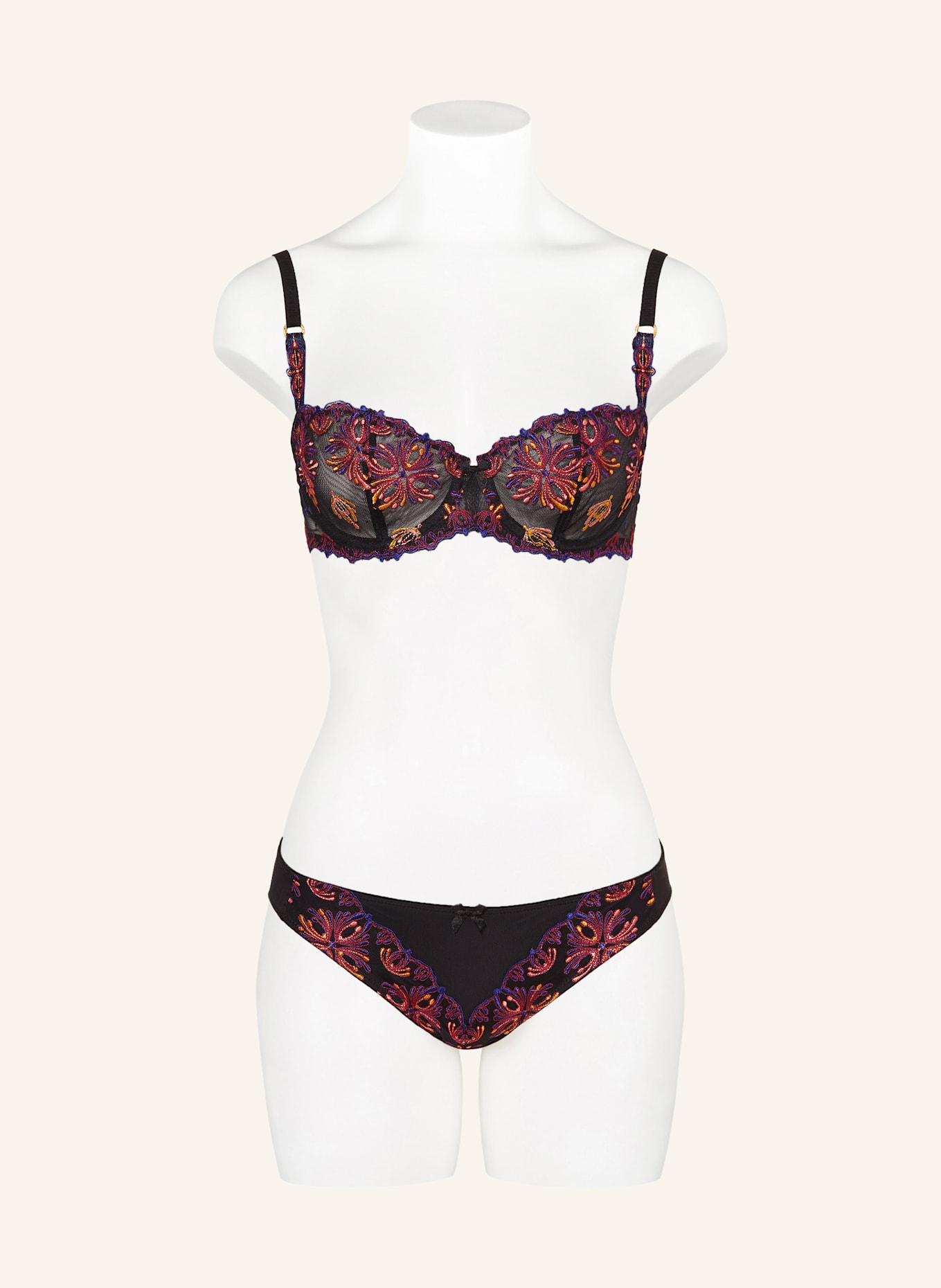 CHANTELLE Slip CHAMPS-ÉLYSÉES: SCHWARZ / BLAU / DUNKELROT