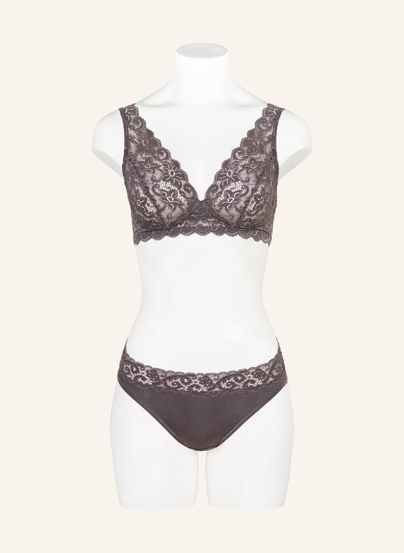 HANRO Slip MOMENTS: GRAU