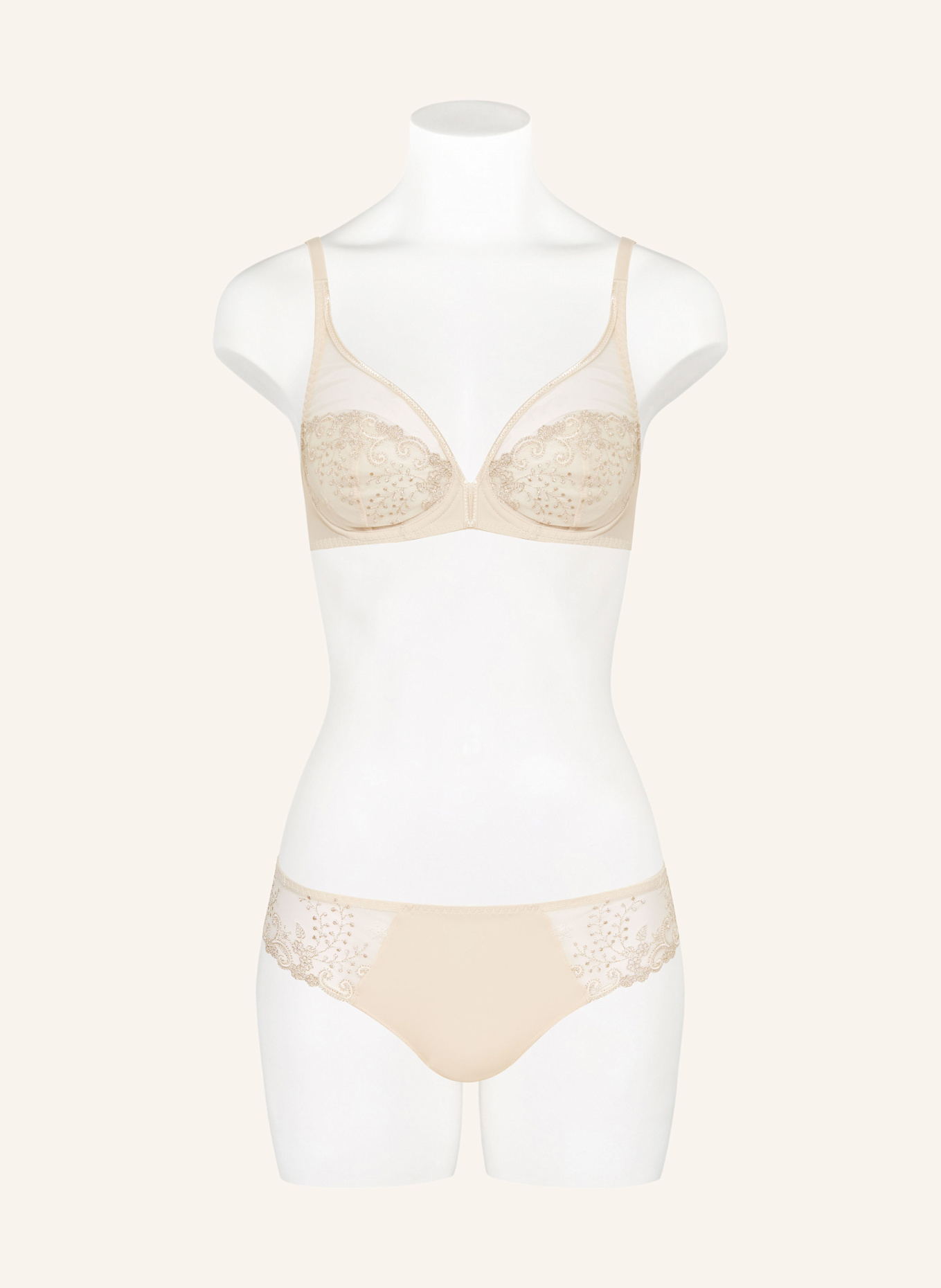 SIMONE PÉRÈLE Bügel-BH DÉLICE: BEIGE/ GOLD