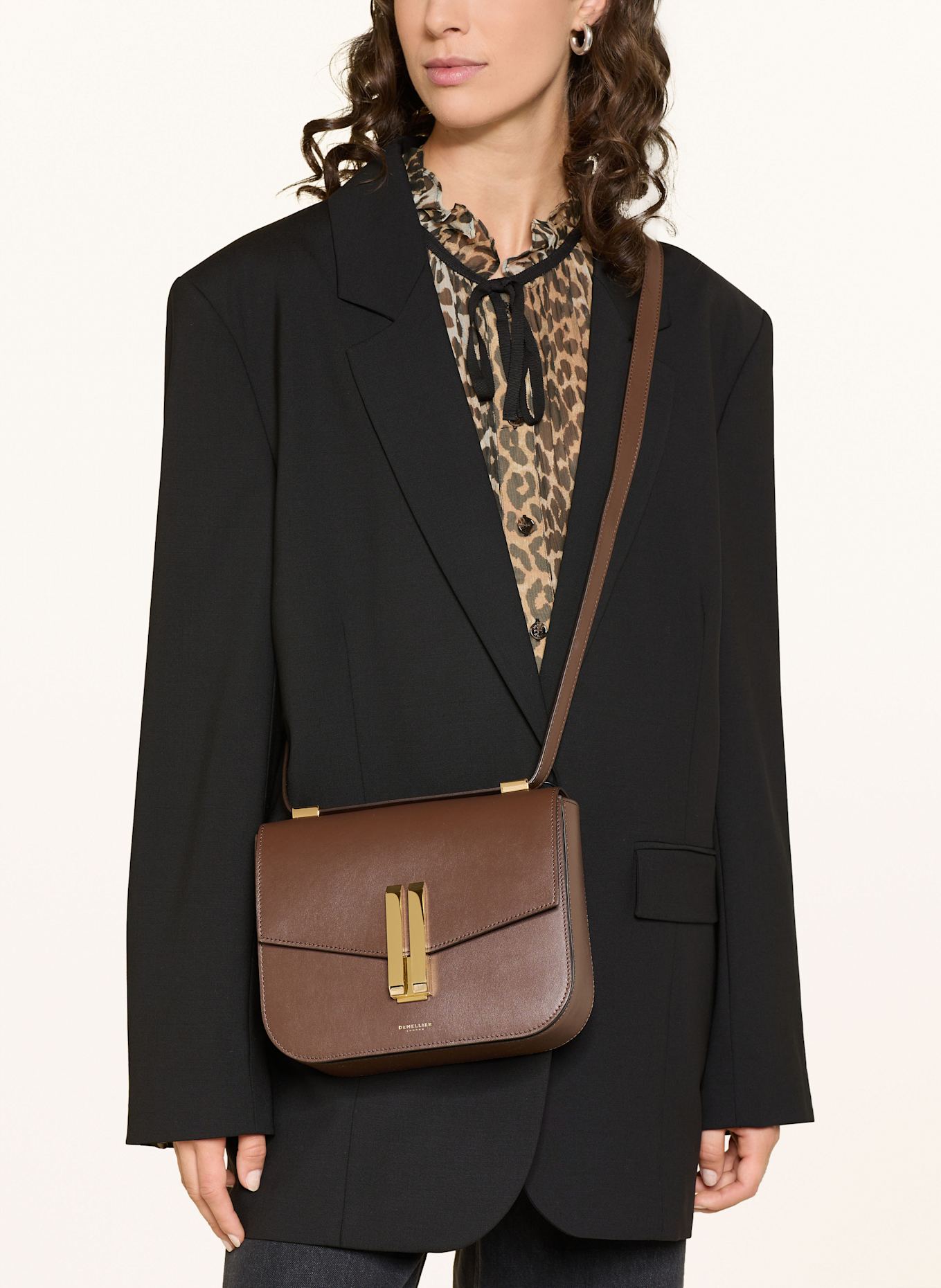 DEMELLIER Umhängetasche VANCOUVER: DUNKELBRAUN