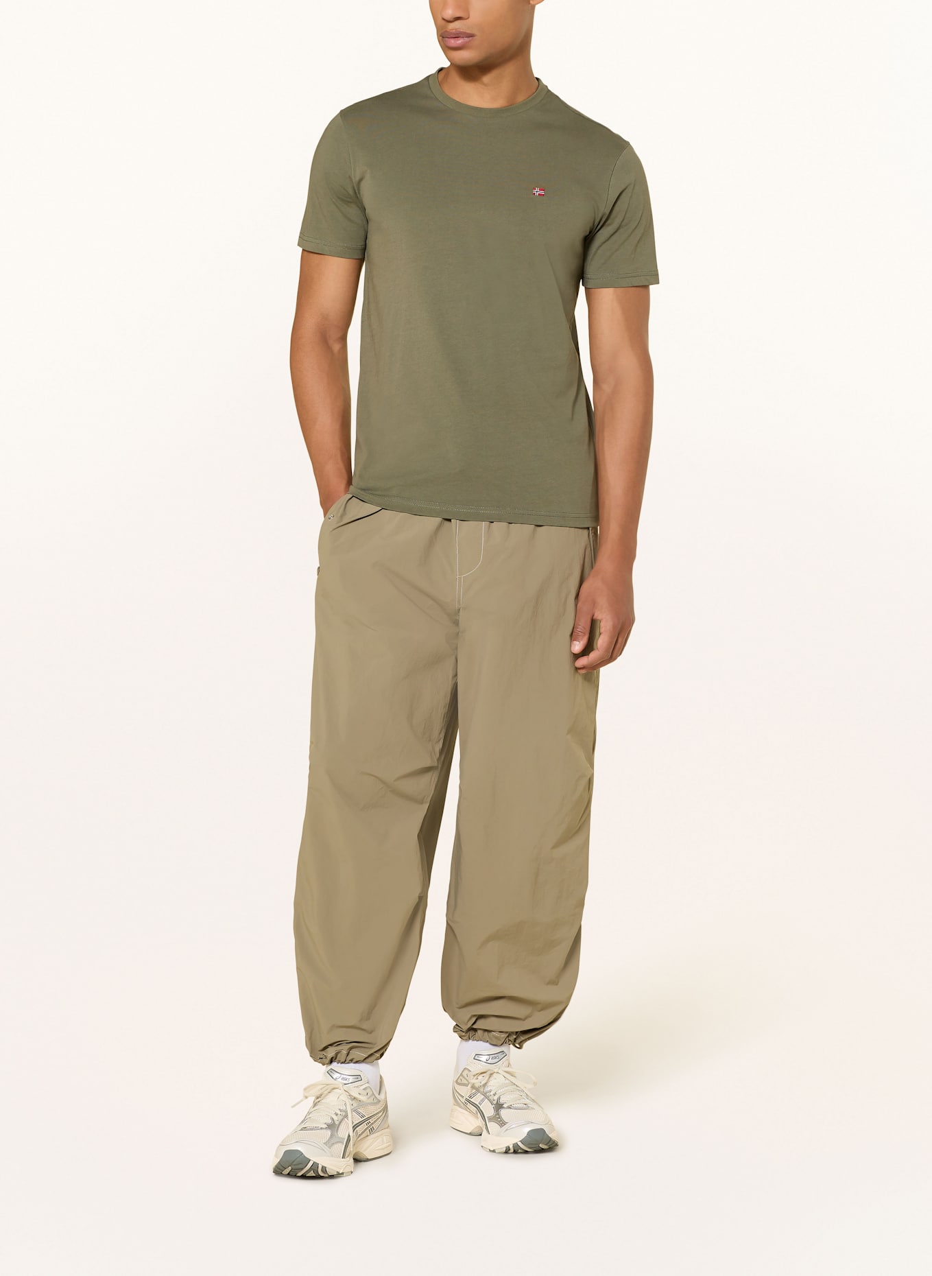 NAPAPIJRI T-shirt SALIS: OLIVE