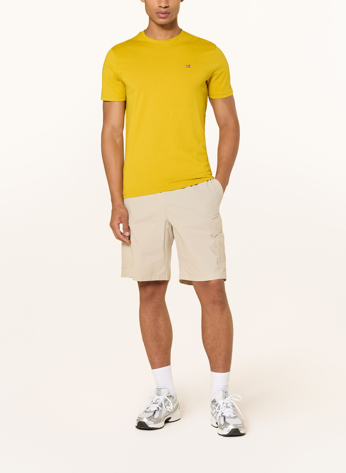 NAPAPIJRI T-shirt SALIS: DARK YELLOW