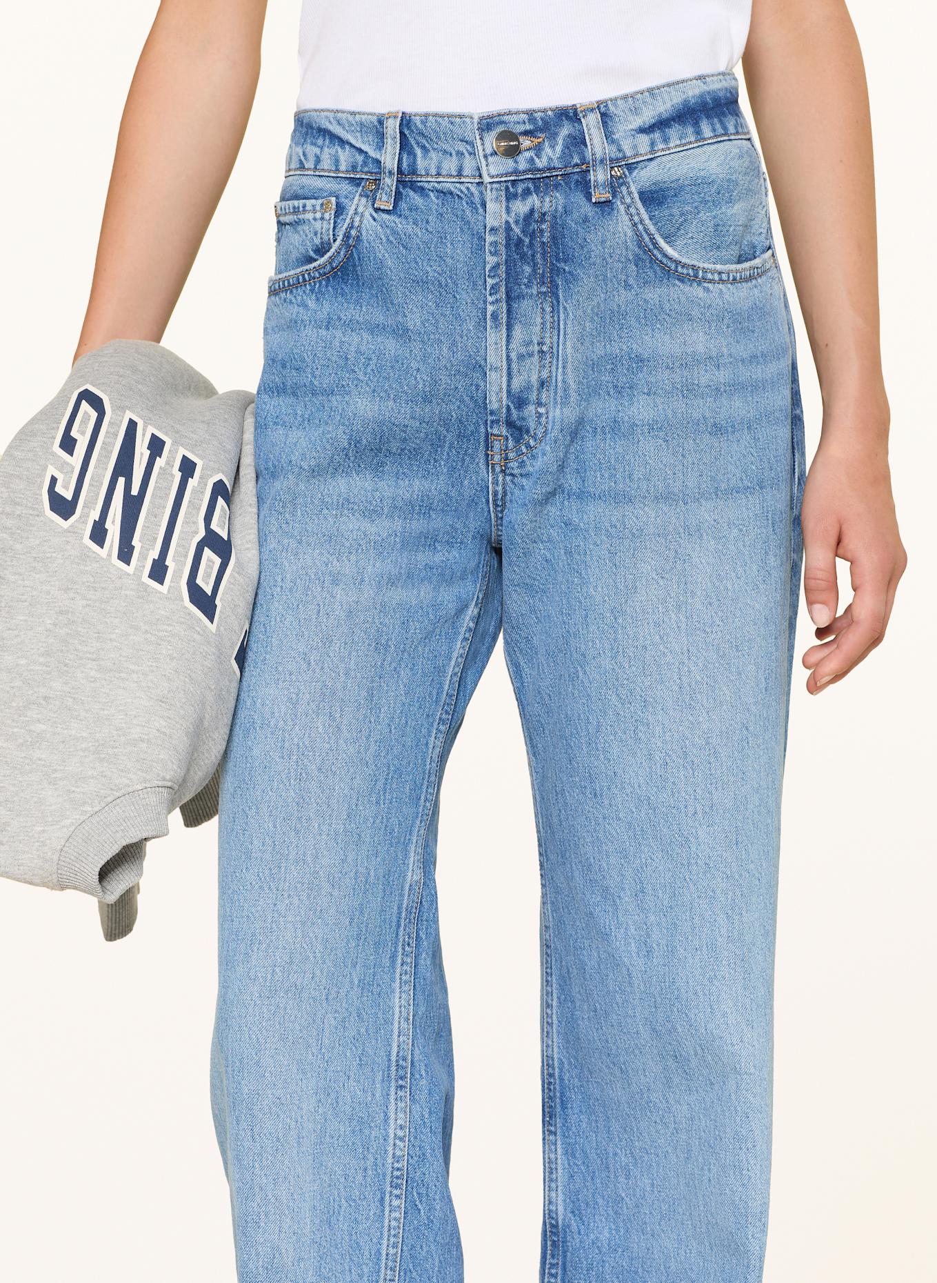 ANINE BING Straight Jeans HUGH: BLUE PANAMA BLUE