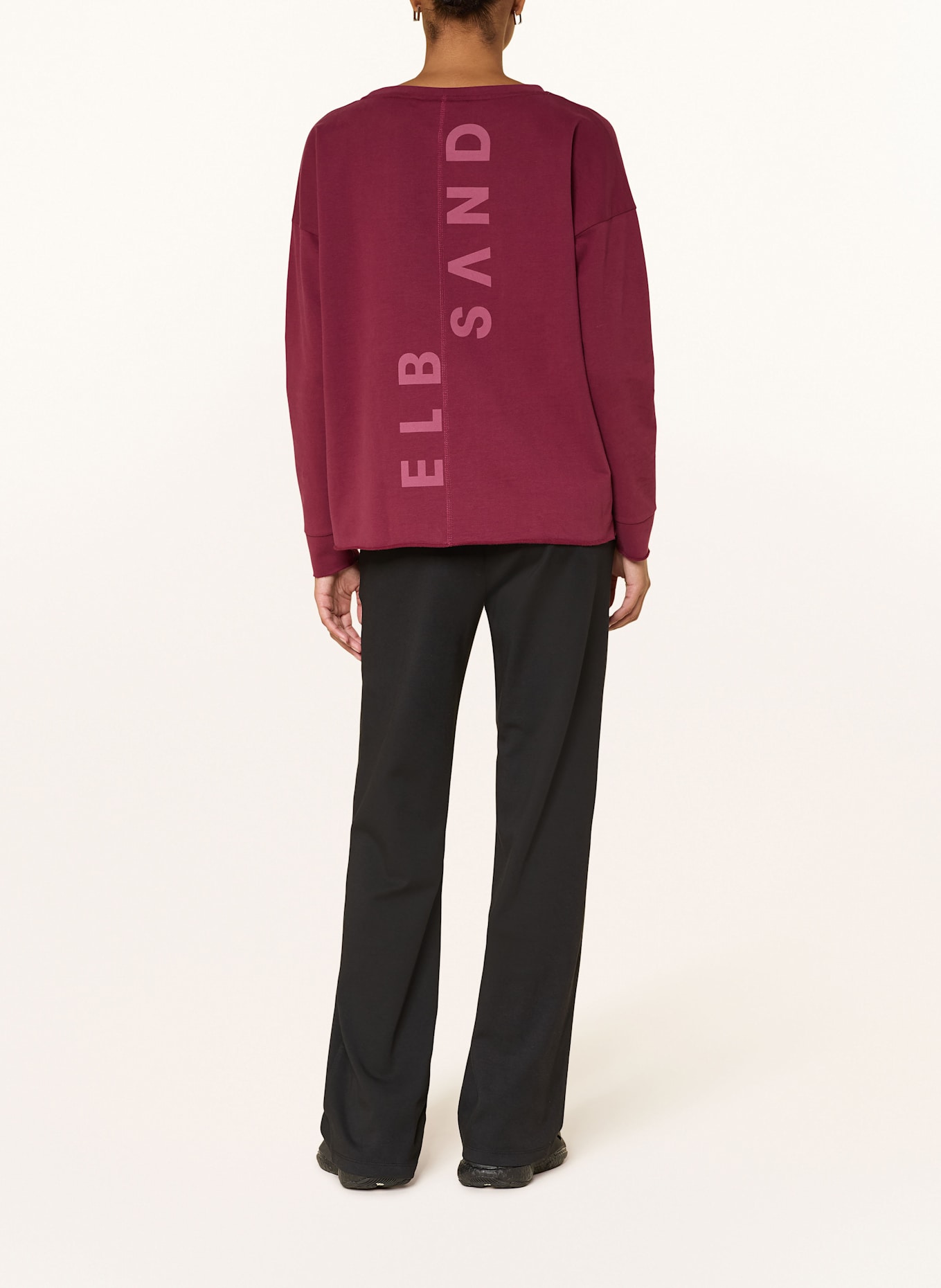 ELBSAND Sweatshirt RIANE: DUNKELROT