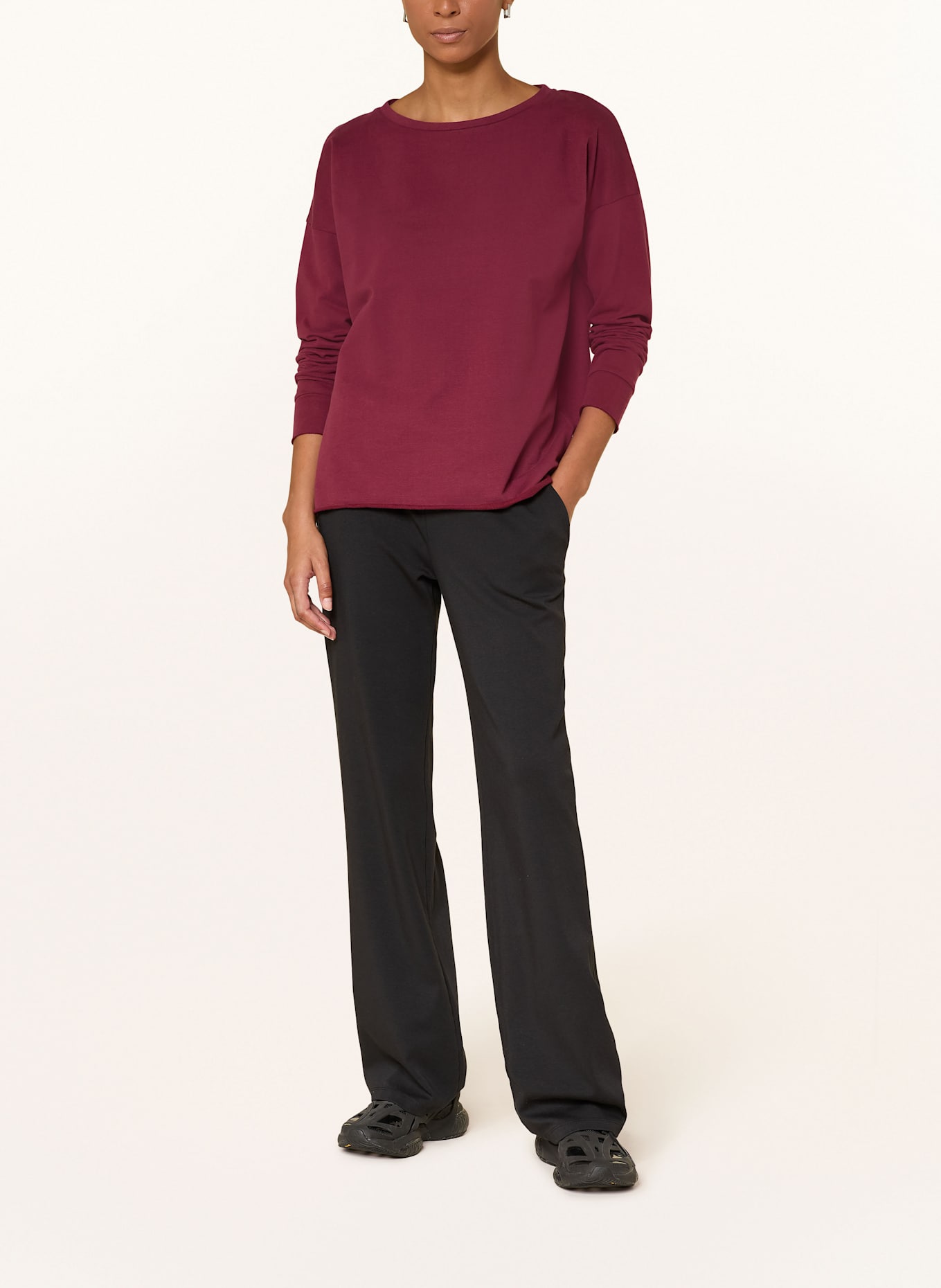 ELBSAND Sweatshirt RIANE: DUNKELROT