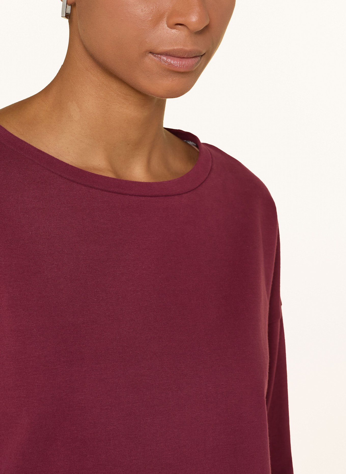 ELBSAND Sweatshirt RIANE: DUNKELROT