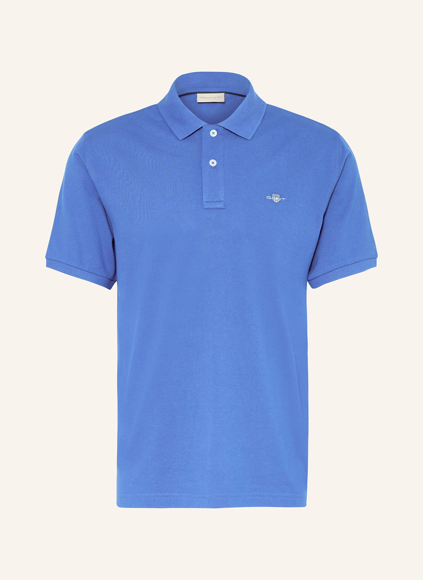 GANT Piqué-Poloshirt: BLAU