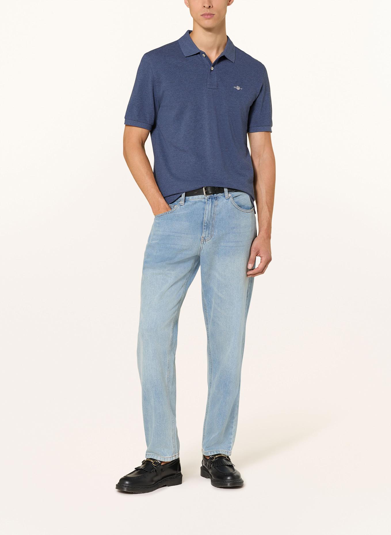 GANT Piqué-Poloshirt: DUNKELBLAU