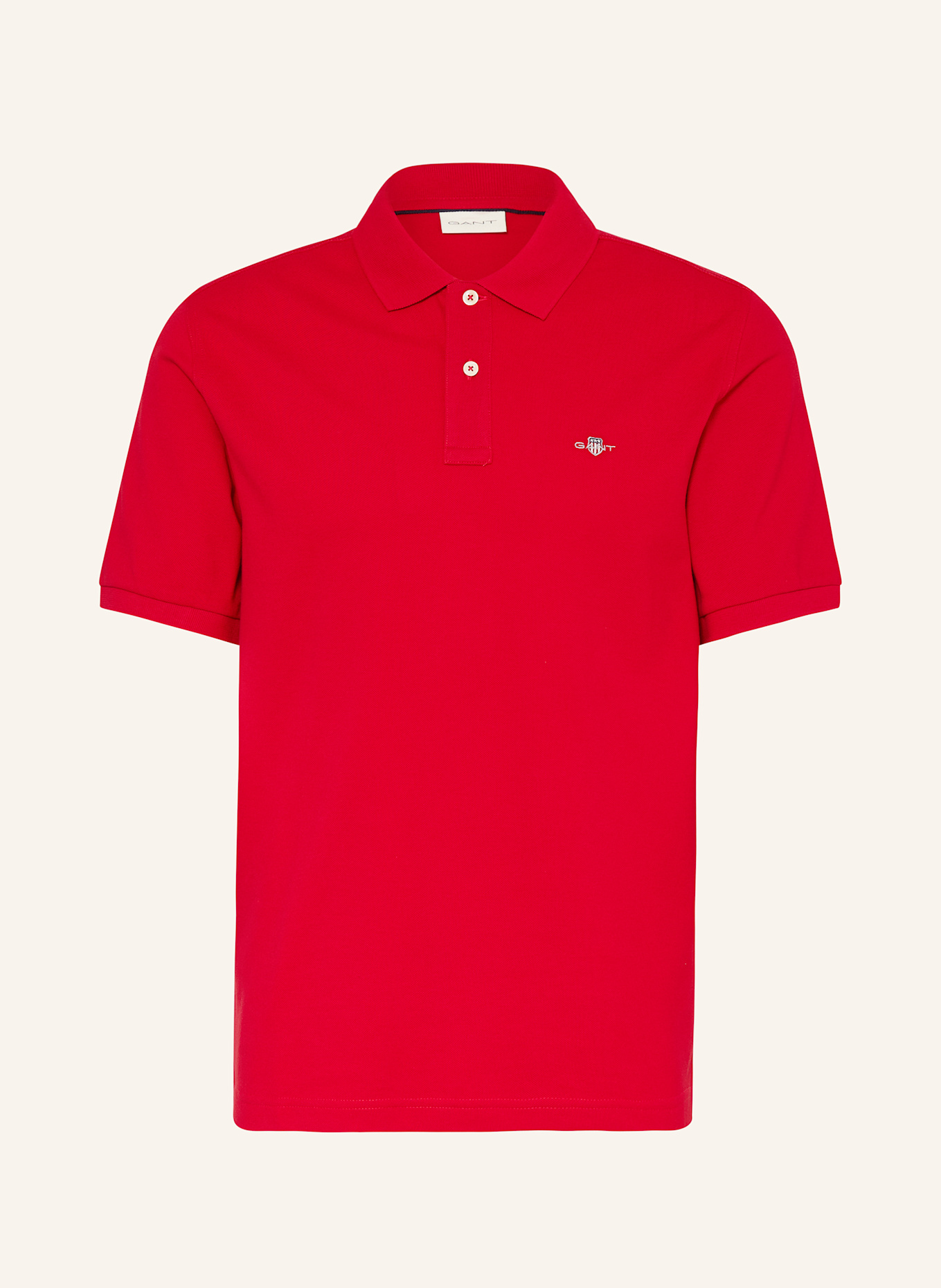GANT Piqué-Poloshirt: ROT