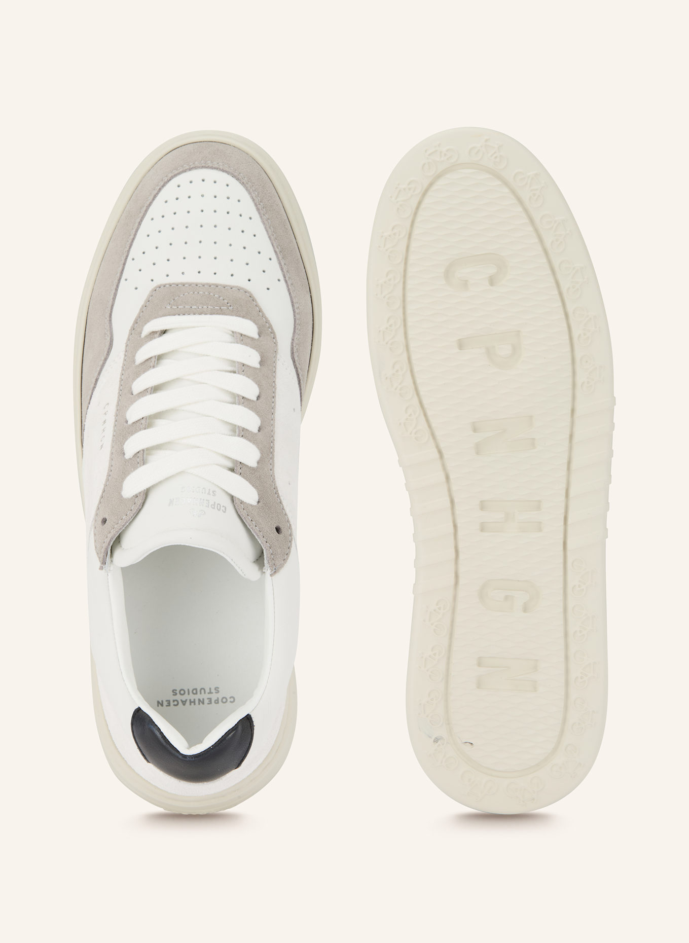 COPENHAGEN Sneakers CPH1M: WHITE/ GRAY/ CREAM