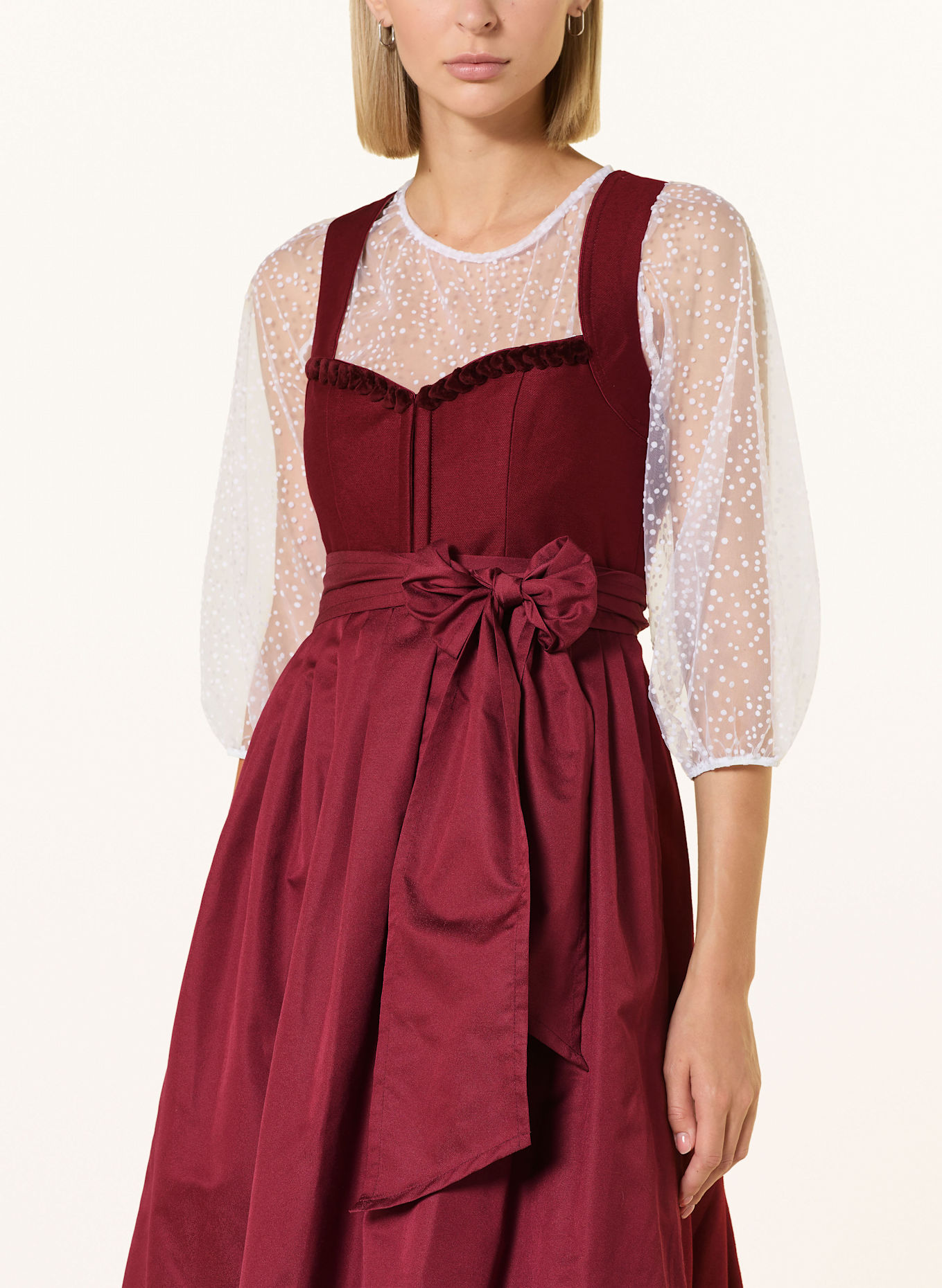 CocoVero Dirndl ANNELIE: DUNKELROT