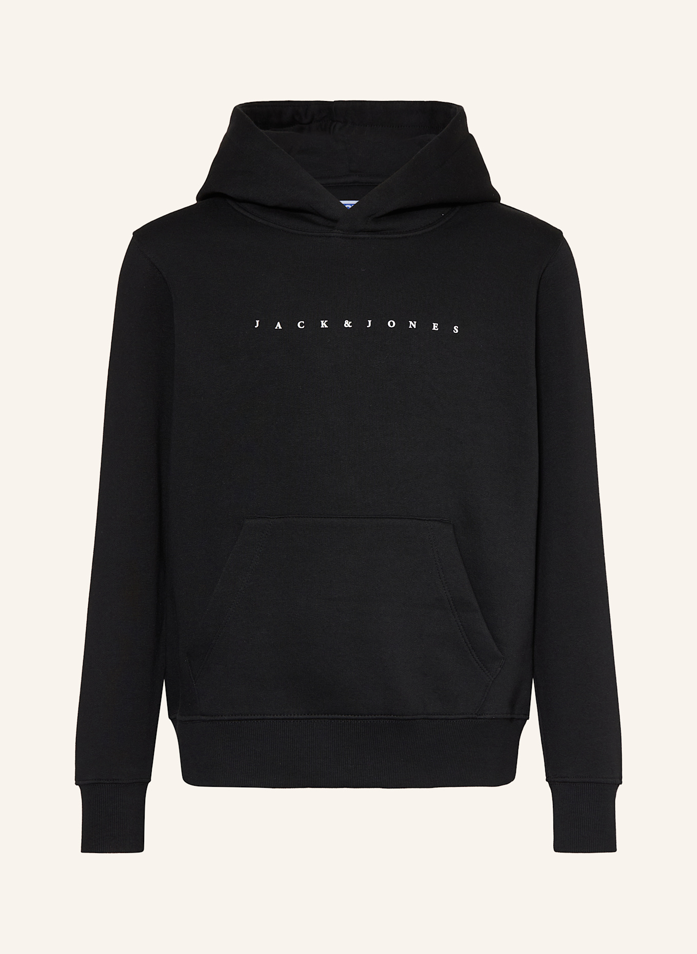 JACK&JONES Hoodie: SCHWARZ