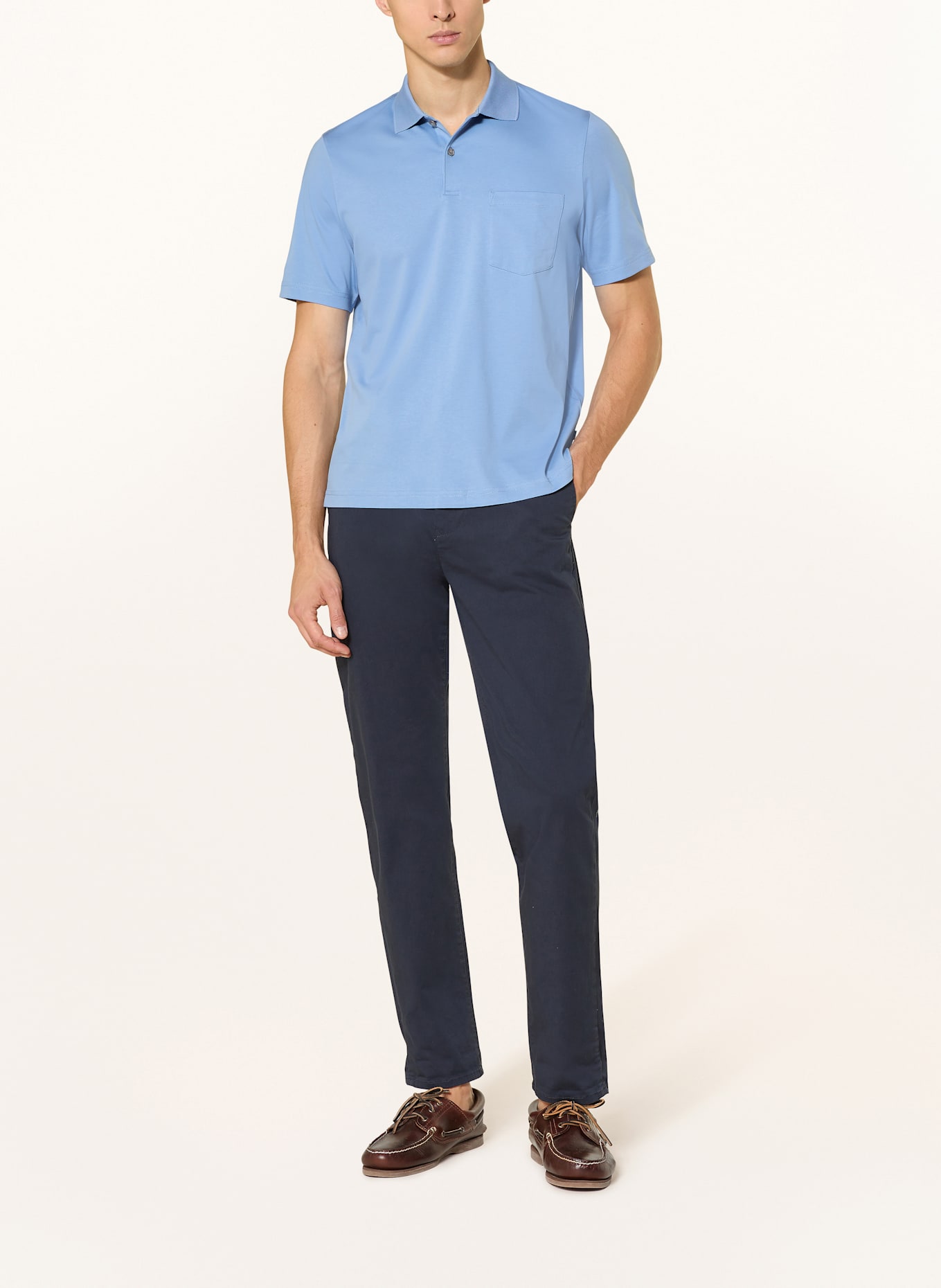 MAERZ MUENCHEN Koszulka polo z dżerseju: JASNONIEBIESKI