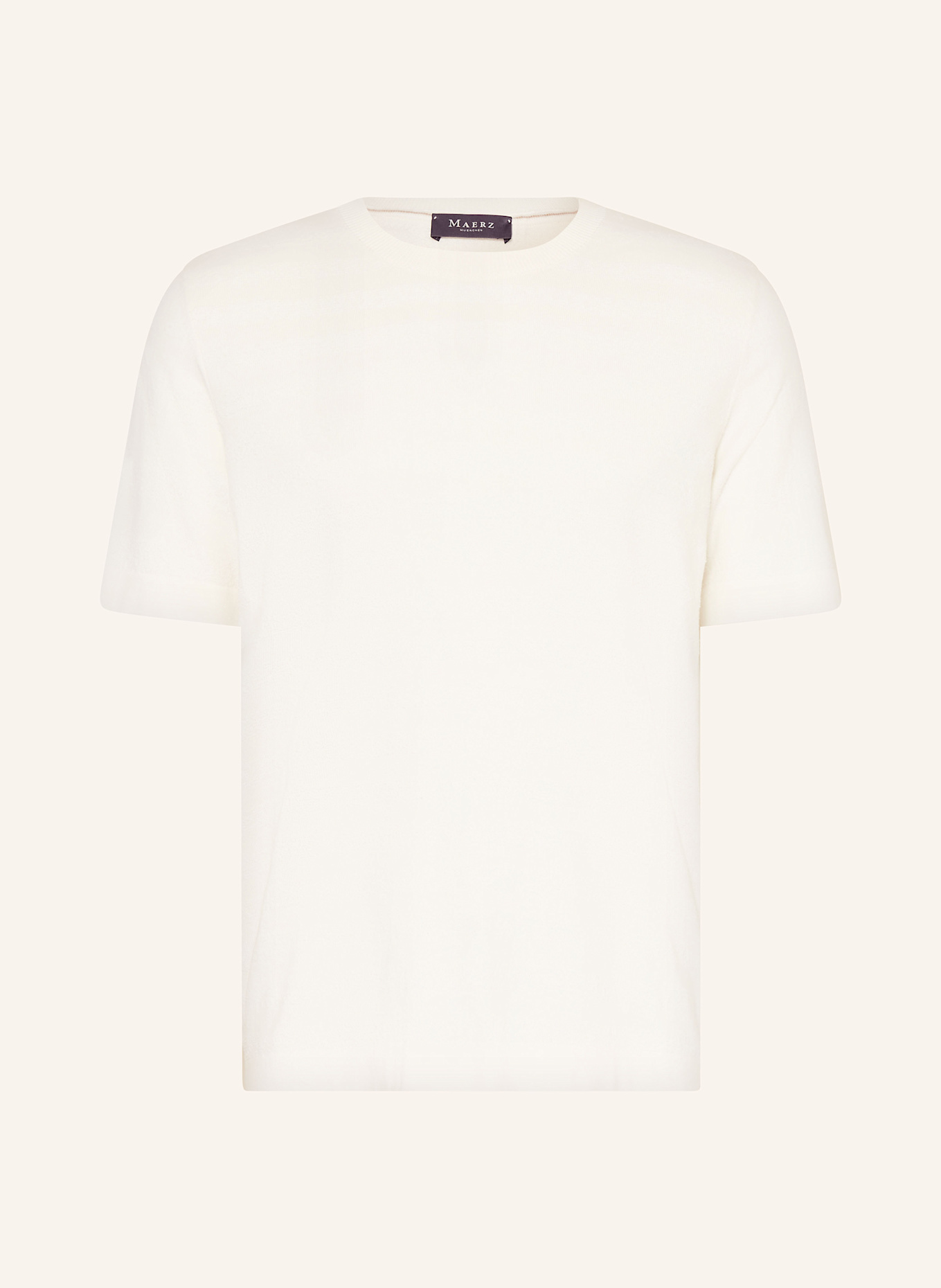 MAERZ MUENCHEN Knit pois shirt: WHITE