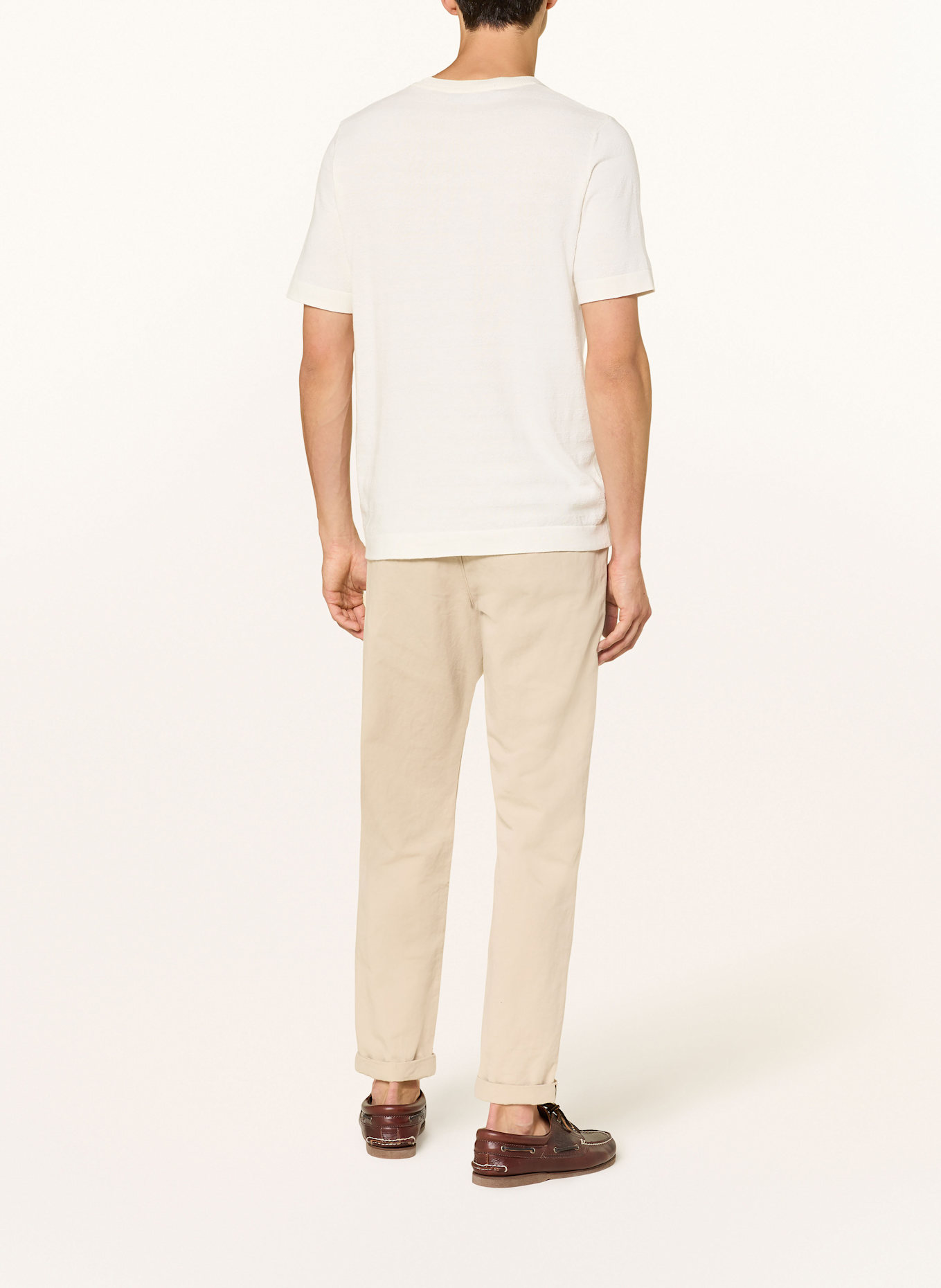 MAERZ MUENCHEN Knit pois shirt: WHITE