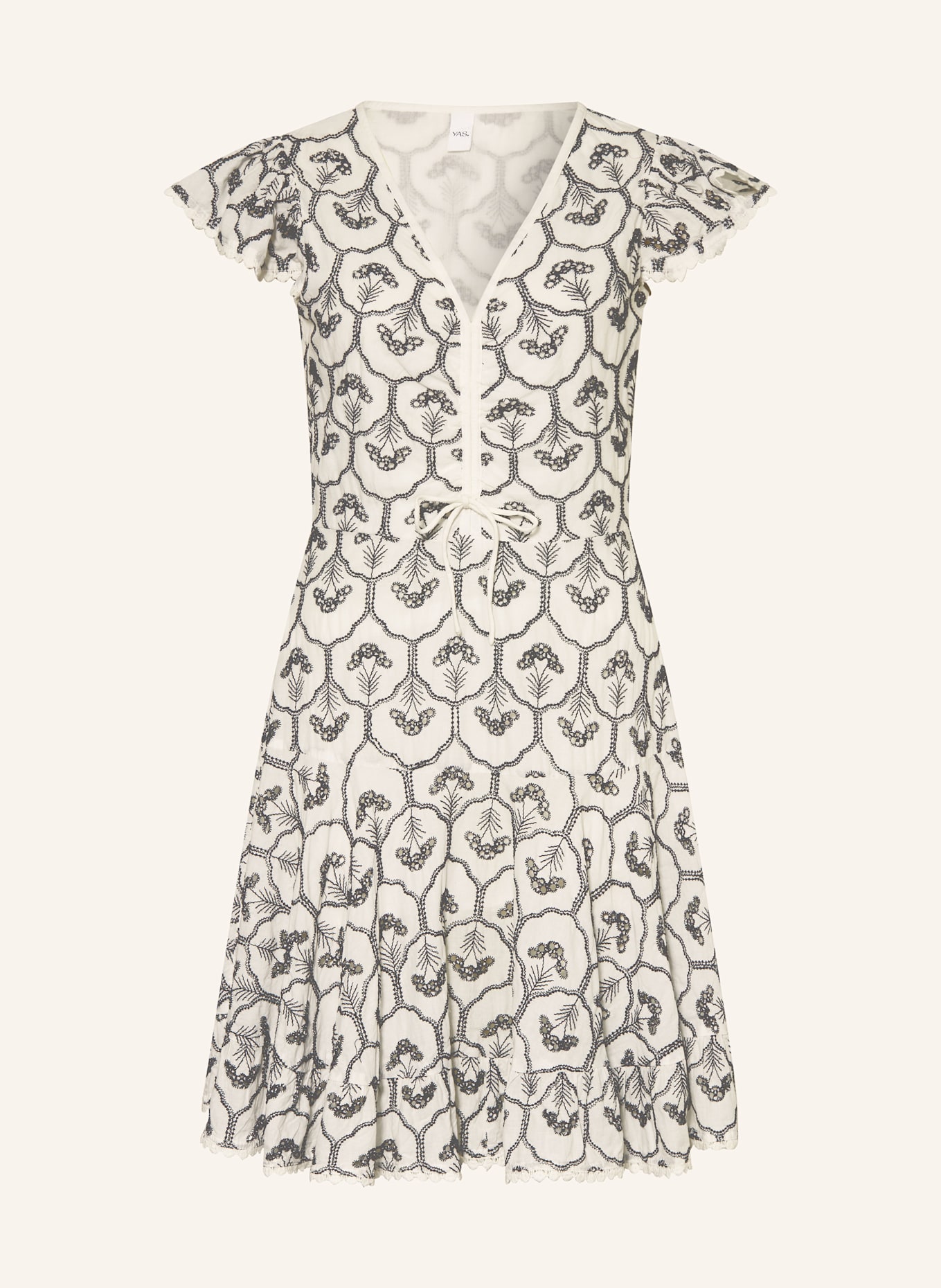 Y.A.S. Kleid: WEISS / SCHWARZ