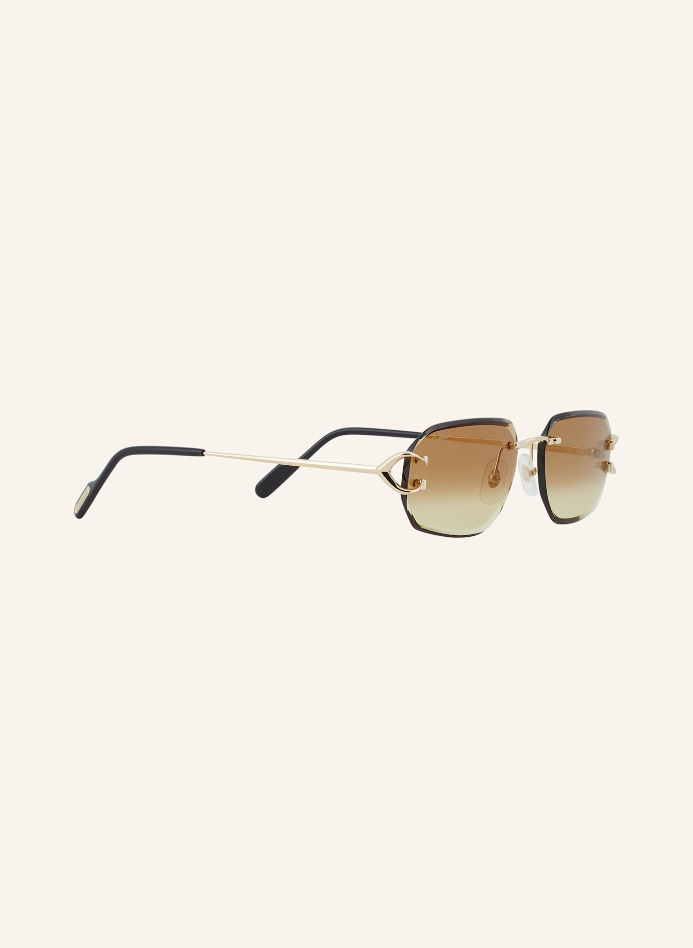 Cartier Sonnenbrille 6L001729: 2300D1 - GOLD/ BRAUN
