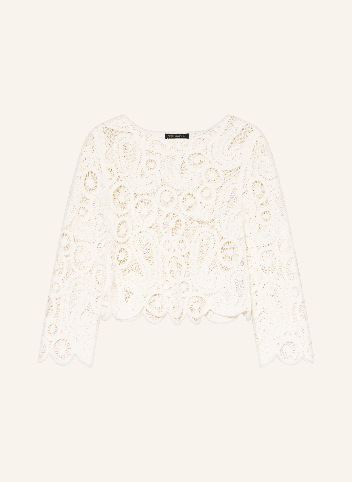 Betty Barclay Häkelpullover: WEISS