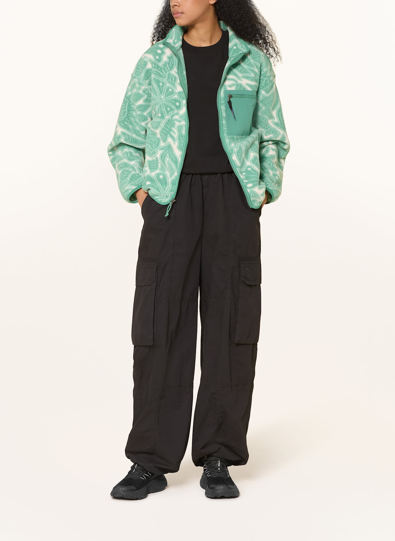 patagonia Kurtka z polaru: BIAŁY / JASNOZIELONY