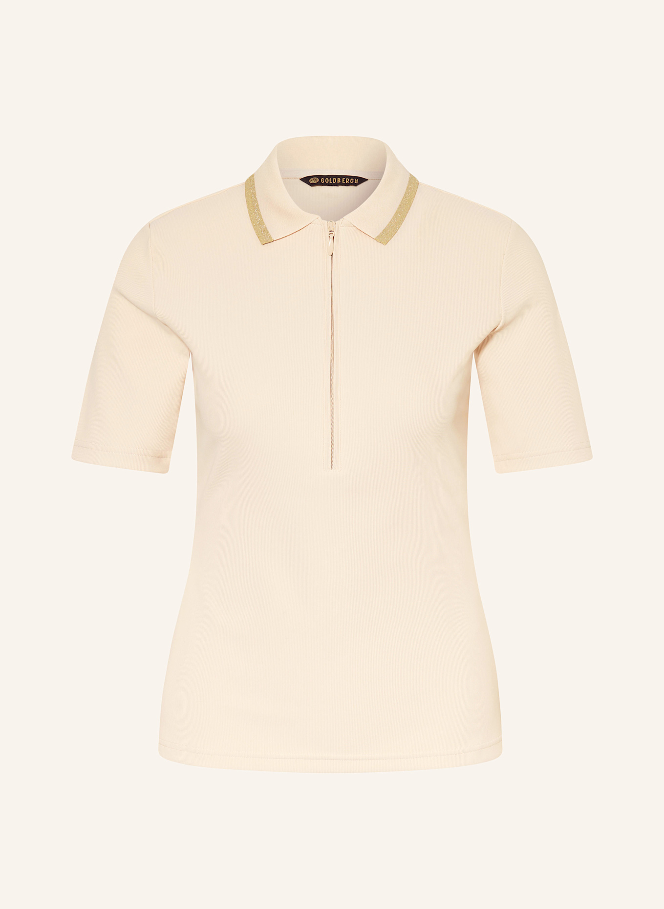 GOLDBERGH Funkční polokošile CASSIA: KRÉMOVÁ