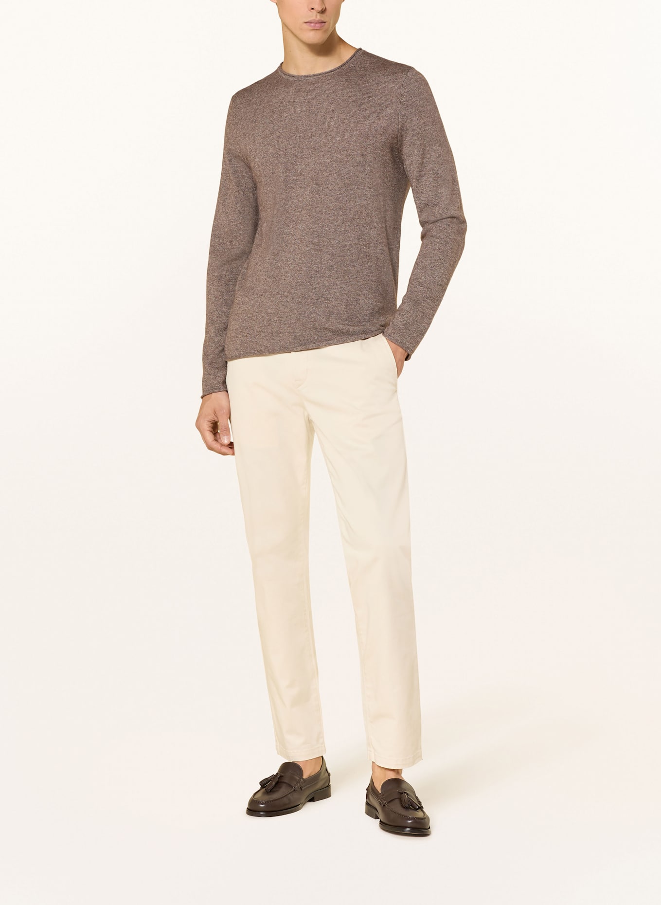 FTC CASHMERE Pullover mit Cashmere: BRAUN