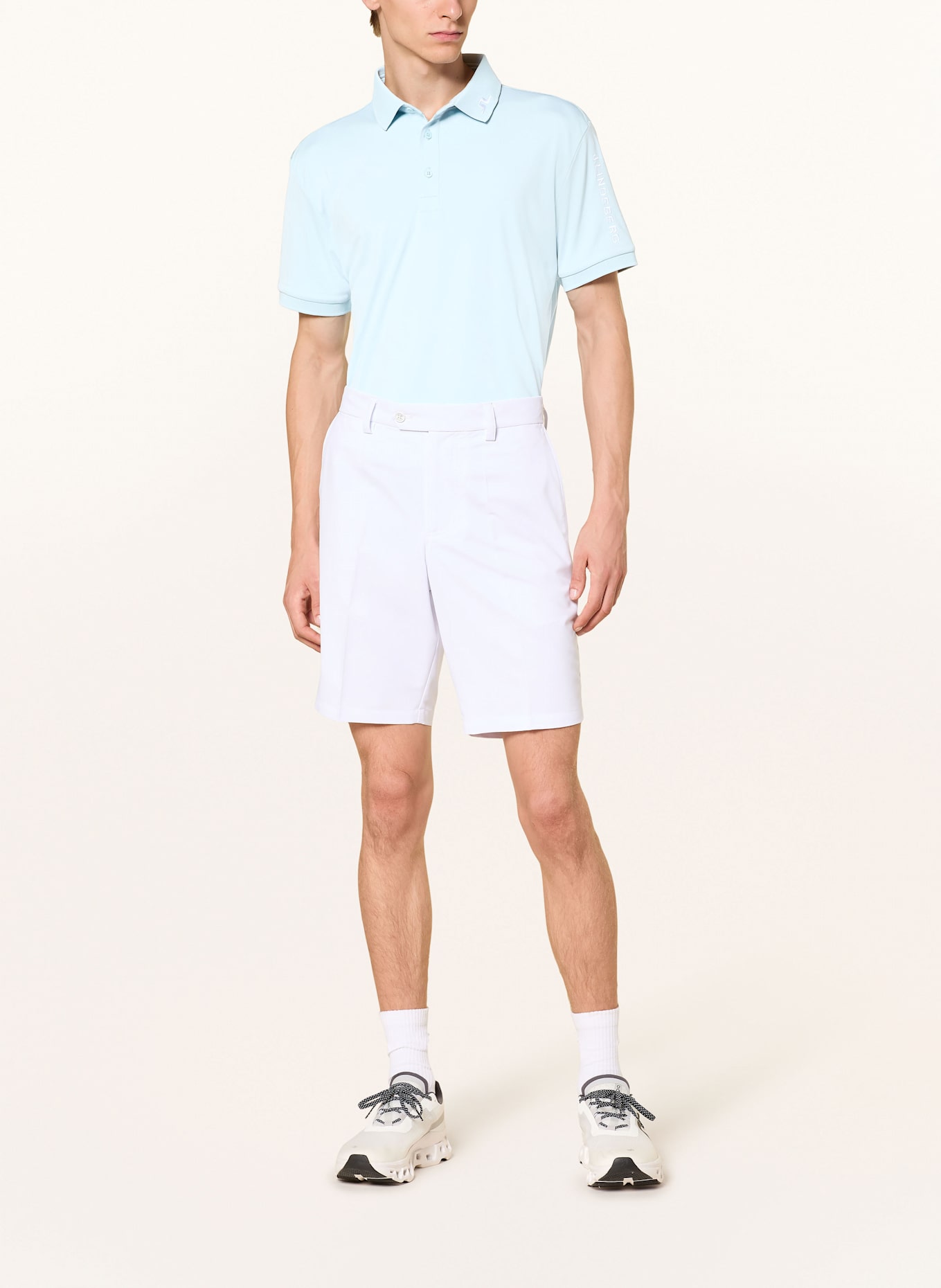 J.LINDEBERG Performance polo shirt: LIGHT BLUE
